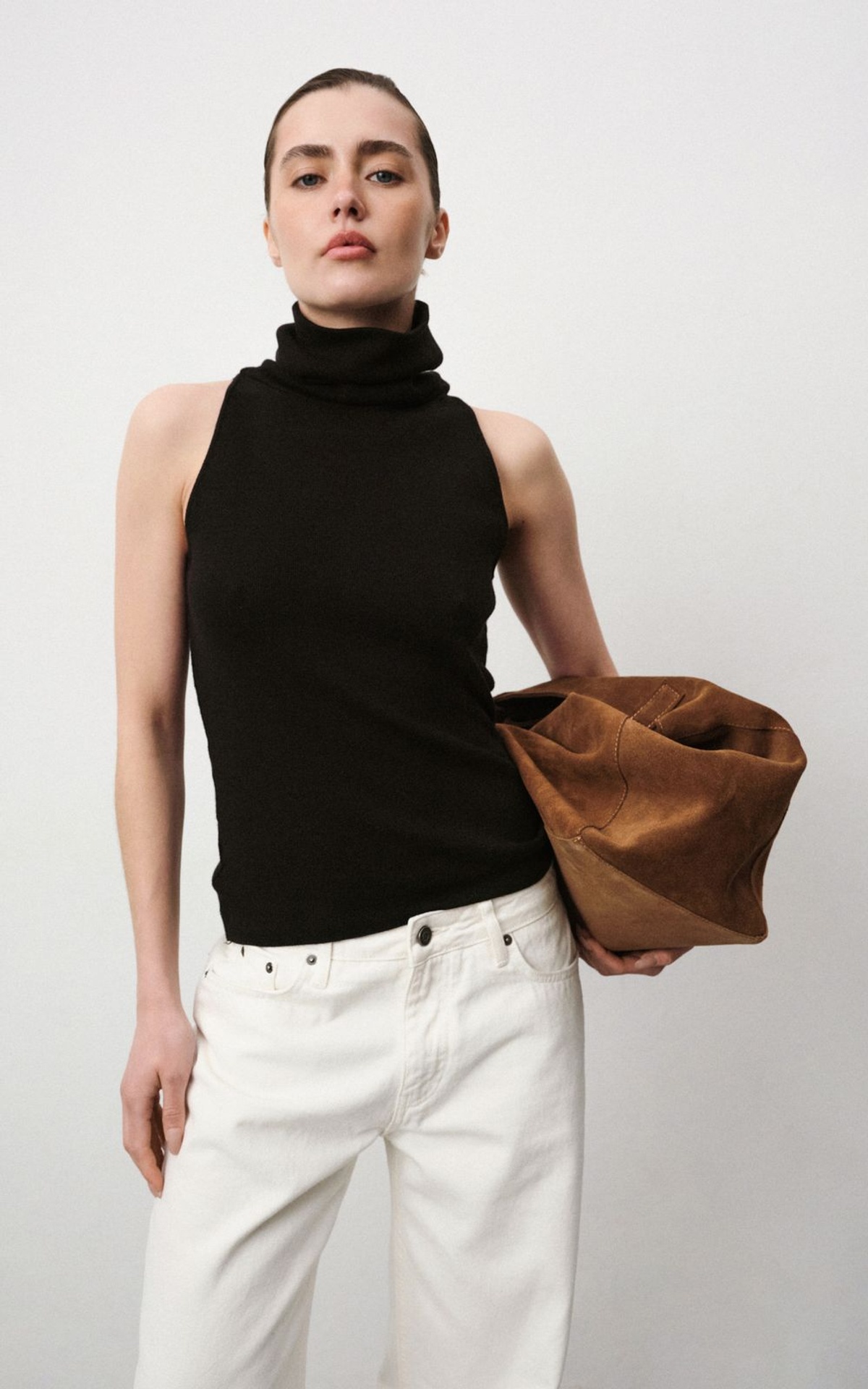 Halter-Neck Viscose Top