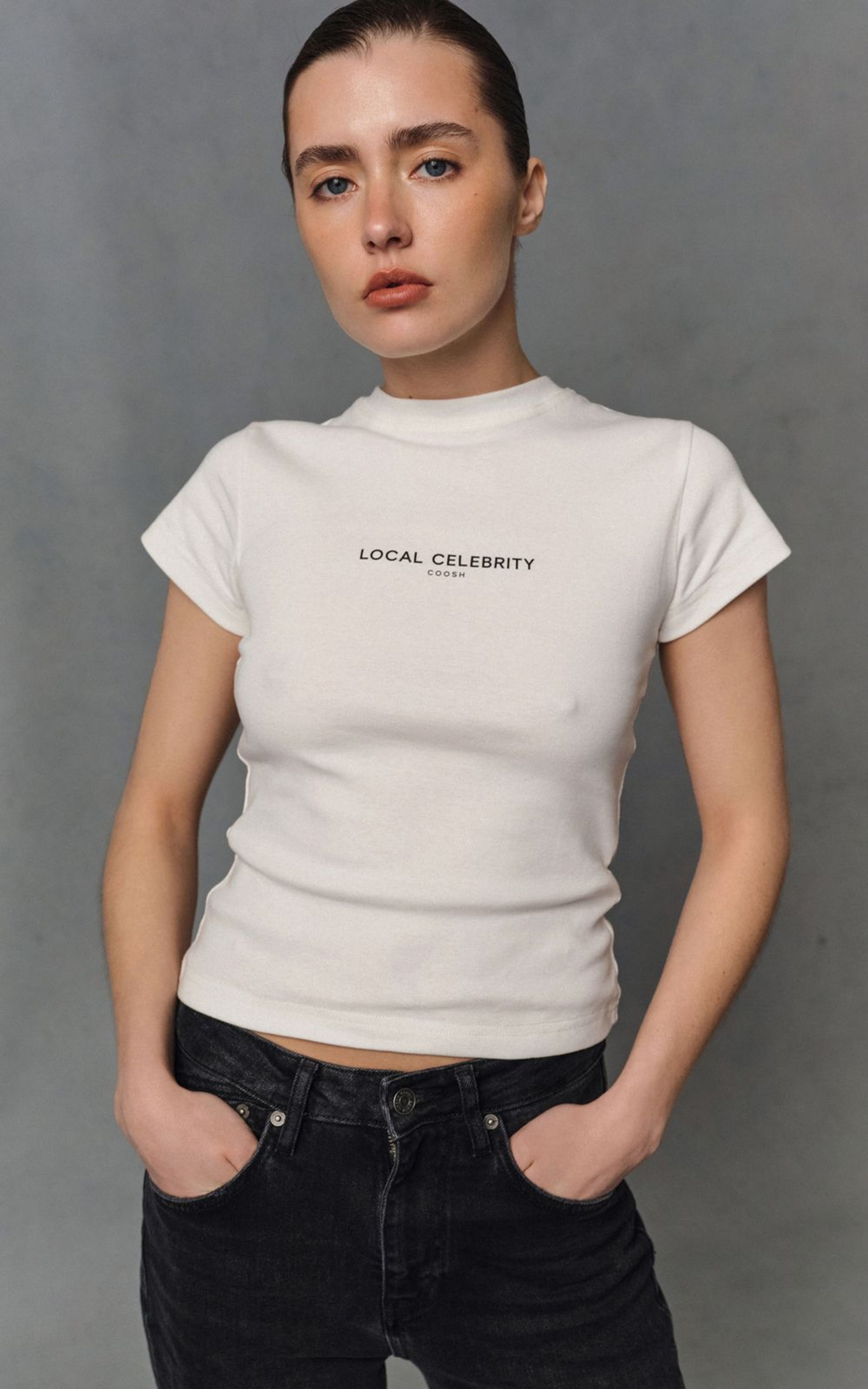 LOCALLY CELEBRITY Fitted T-Shirt