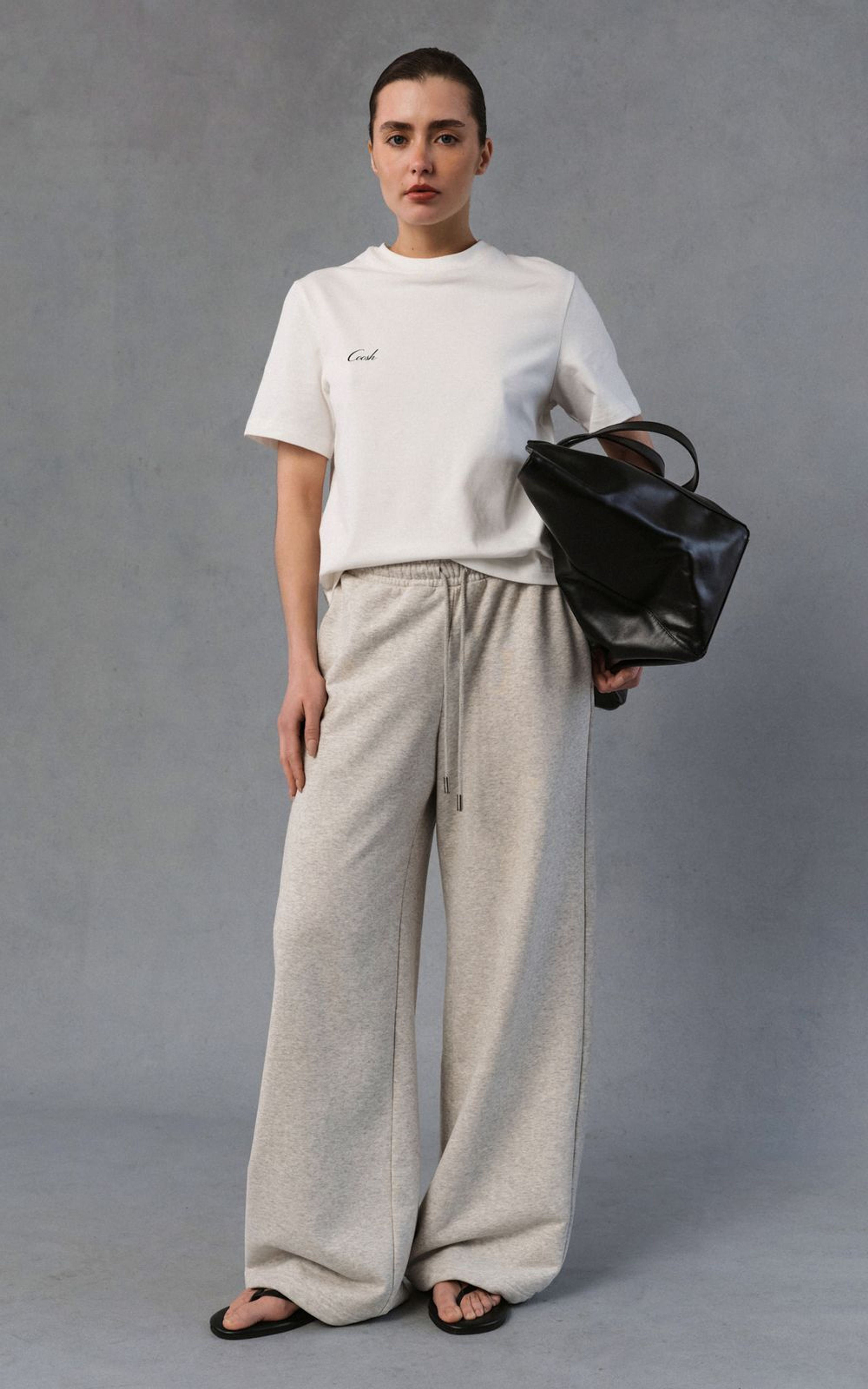 Straight-Leg Sweatpants with Elastic Waist
