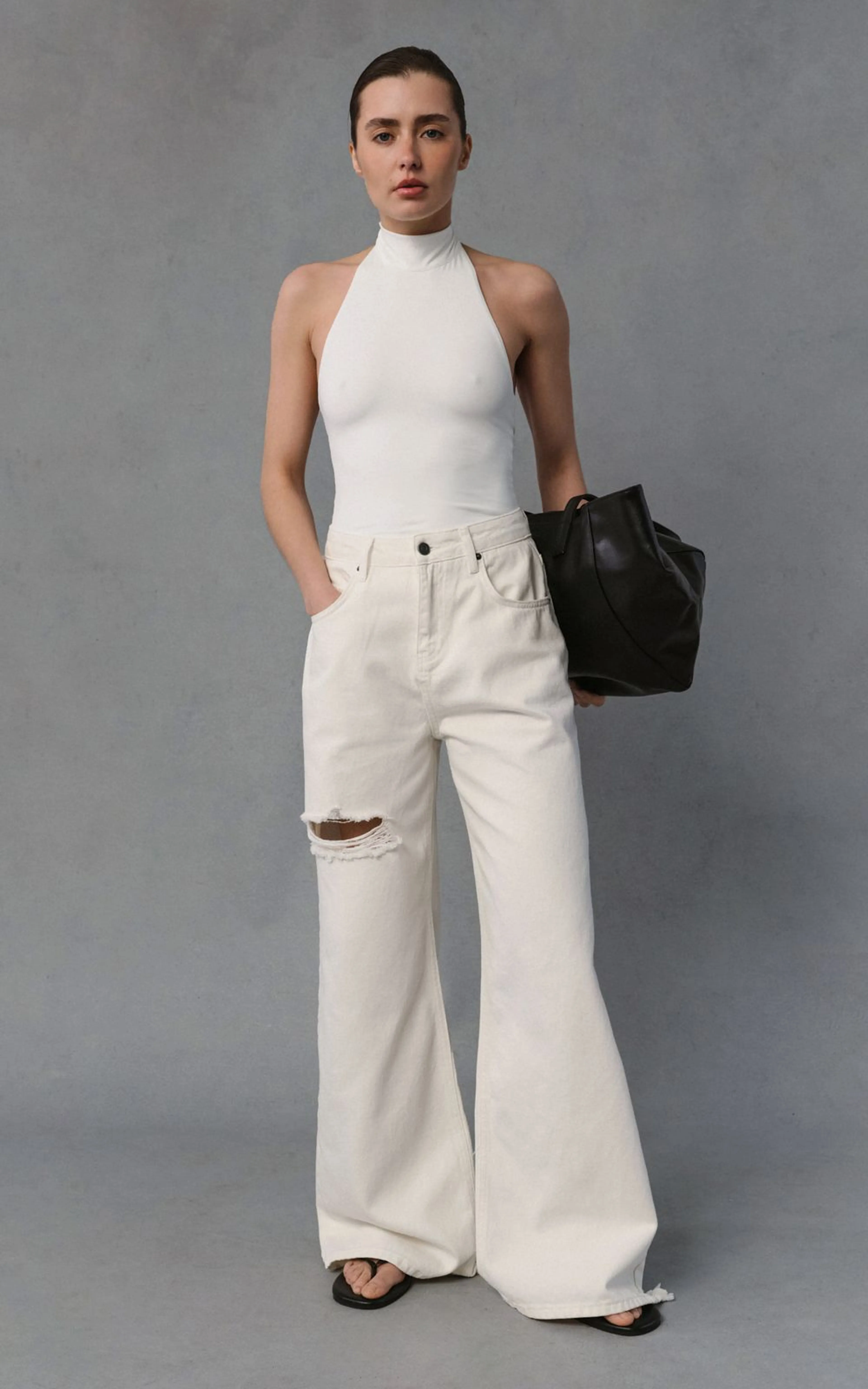 Джинси WIDE-LEG з декоративними прорізами