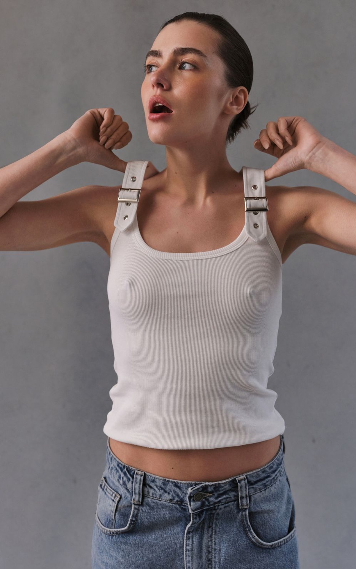 HEILEY Tank Top with Statement Straps