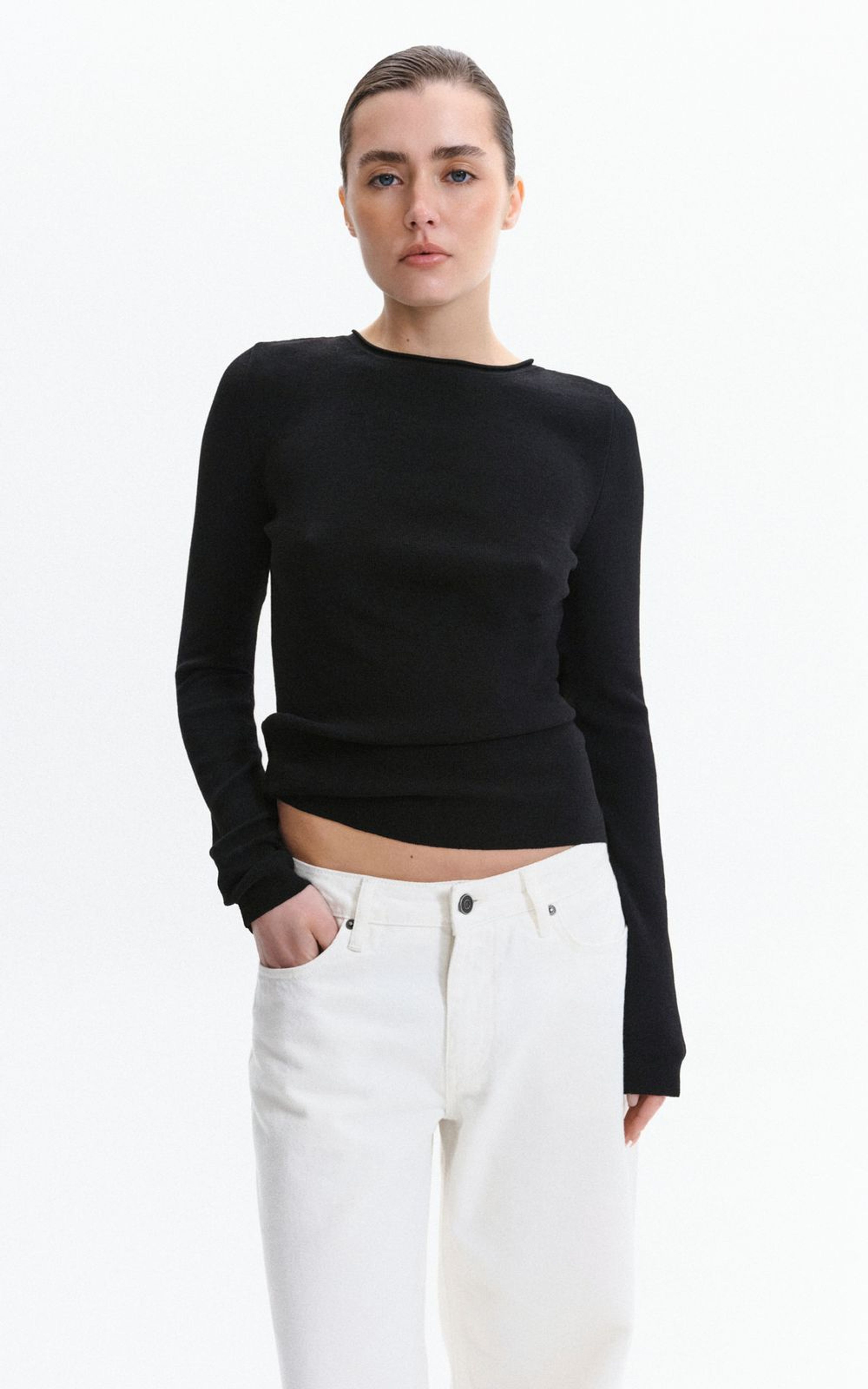 Knitted Longsleeve with Crew Neck