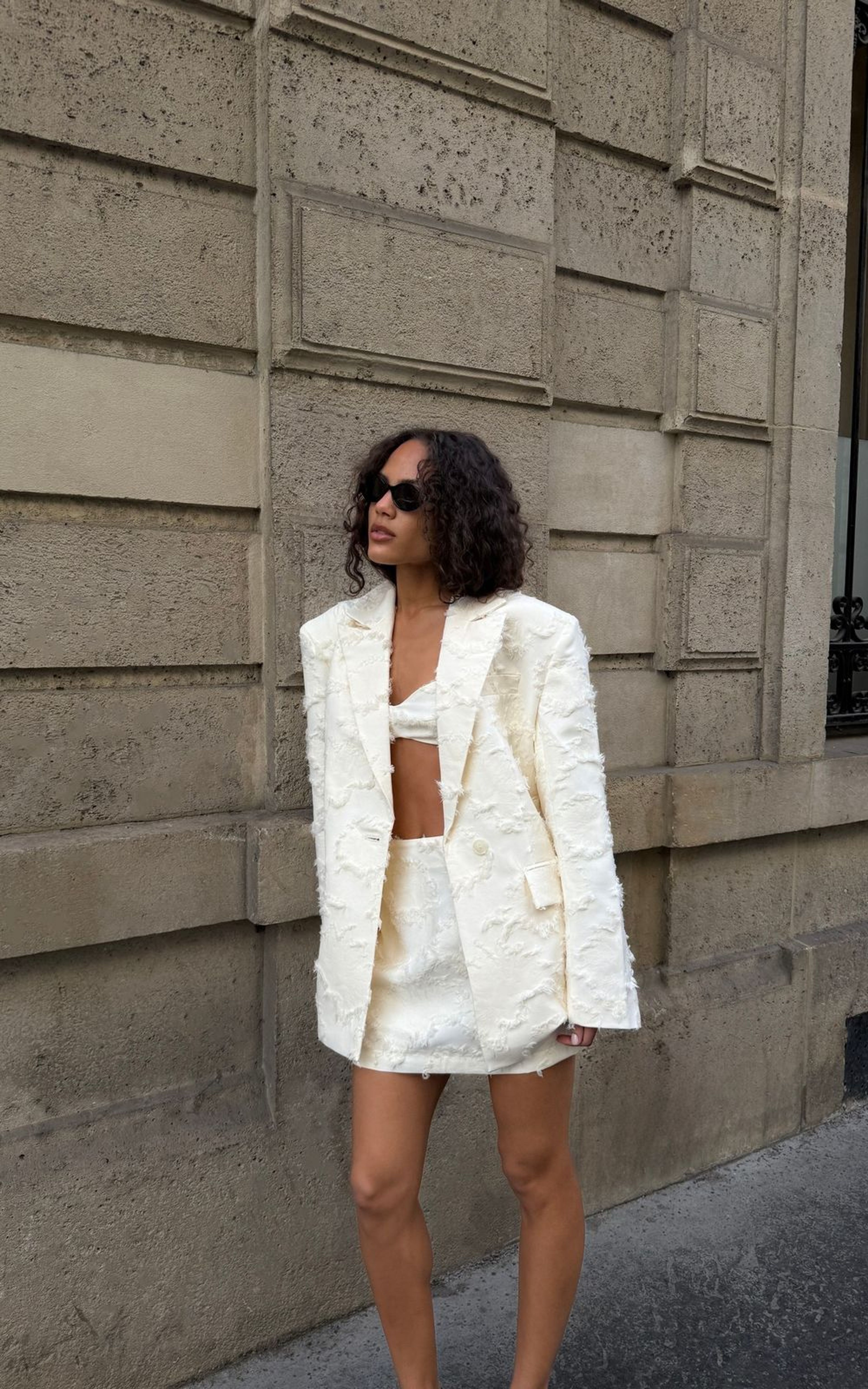 Textured Jacquard Mini Skirt JACQUELINE