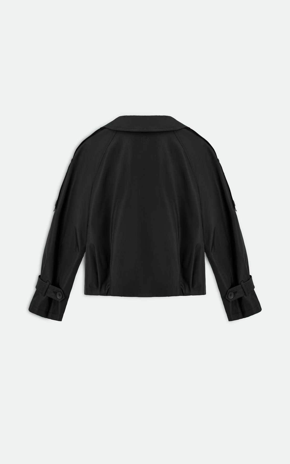 Cropped Trench with Stand Collar