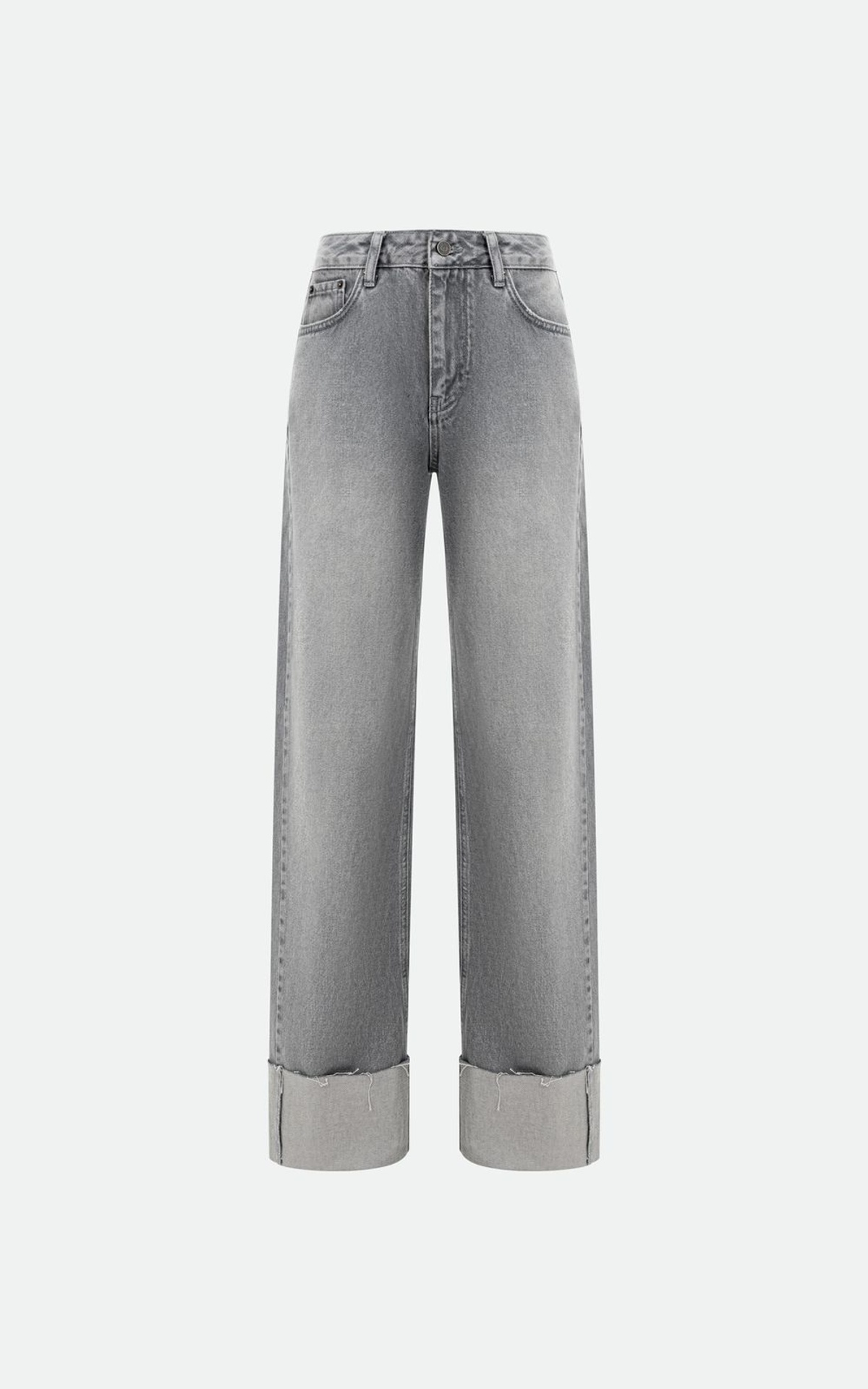 Mid-Rise Jeans with Cuffs
