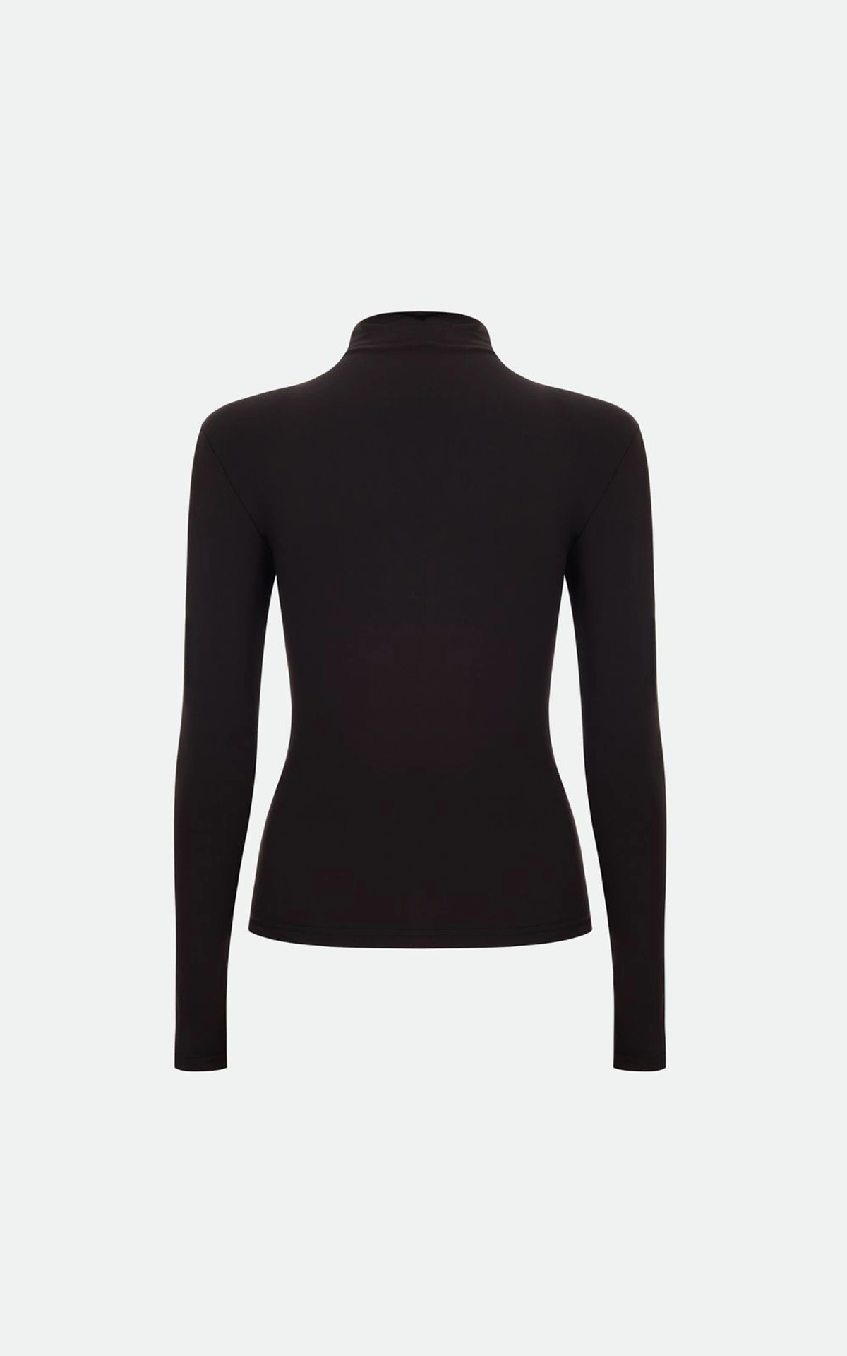 Dopasowany longsleeve z poduszkami na ramionach