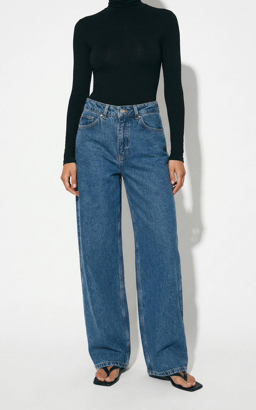 High-Waist BAGGY Jeans - Blue | COOSH
