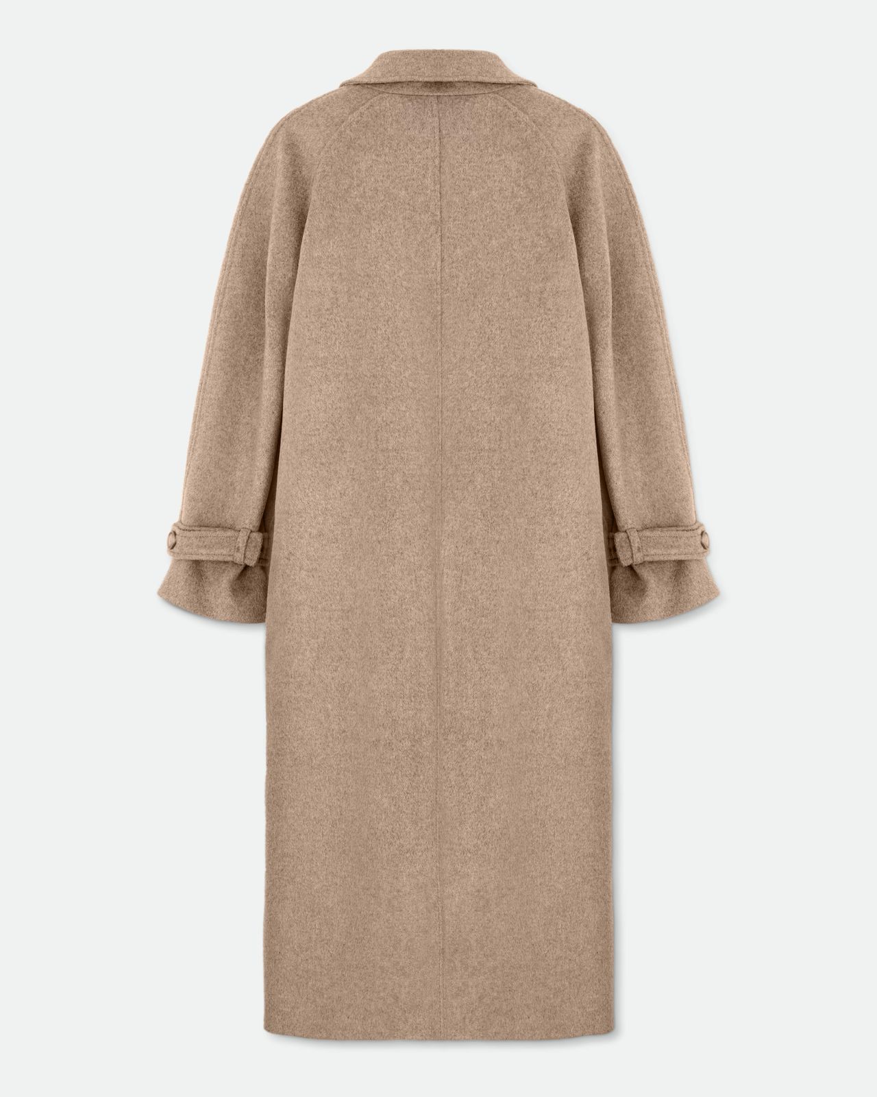 Wool Coat MARGOT with Tie Belt - Beige | COOSH