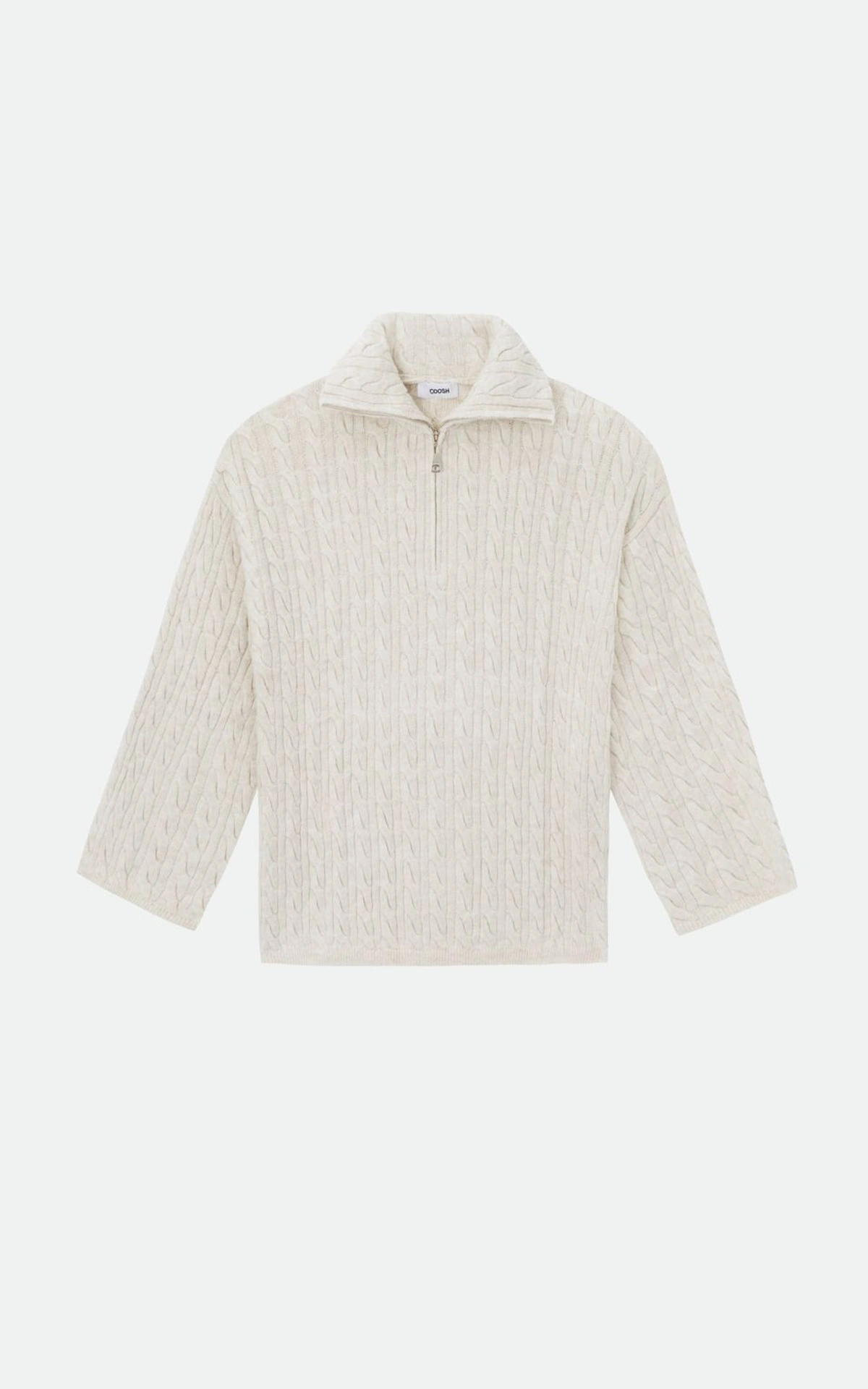 Sweter INGRID wełniany z zamkiem błyskawicznym