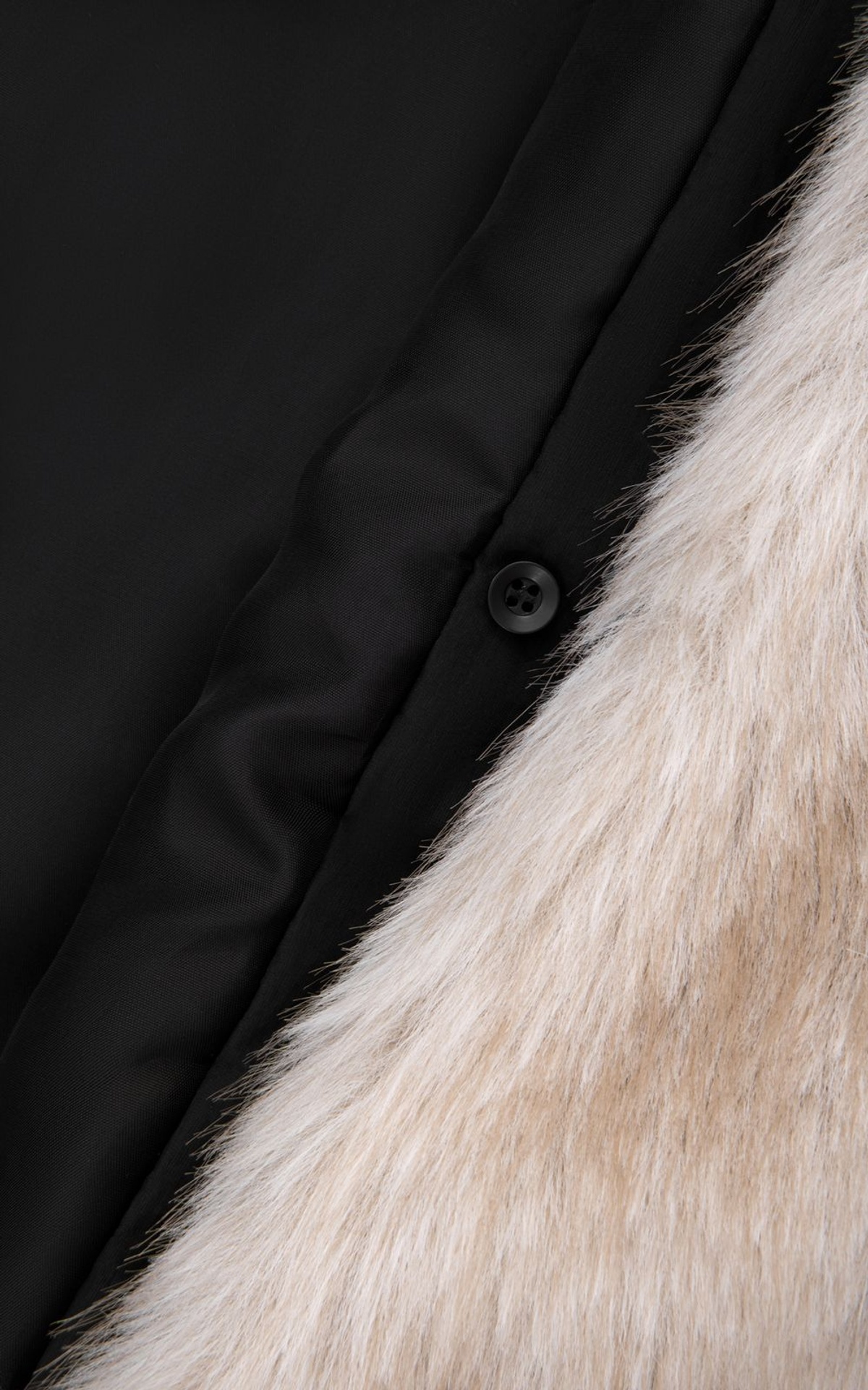 Short Parka with Detachable Fox Fur Collar