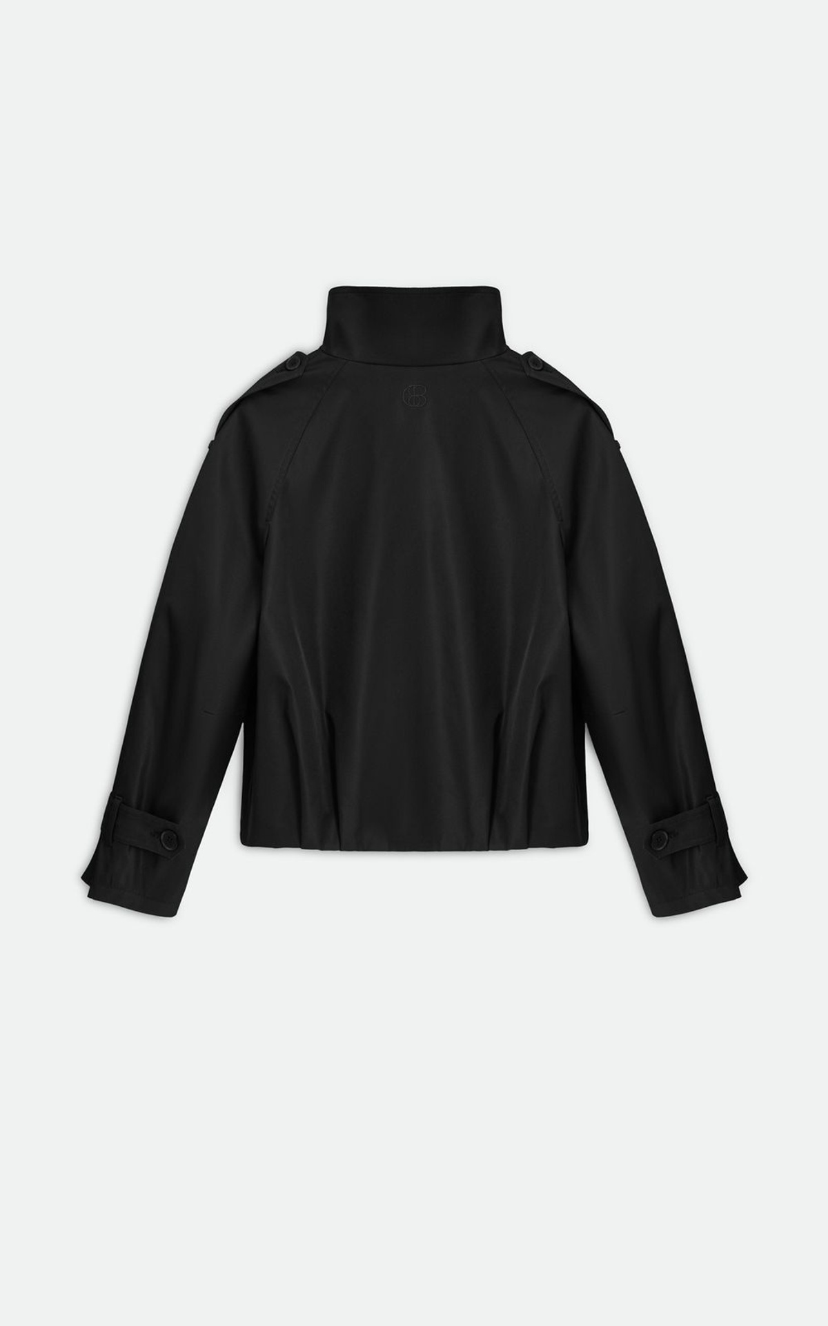 Cropped Trench with Stand Collar