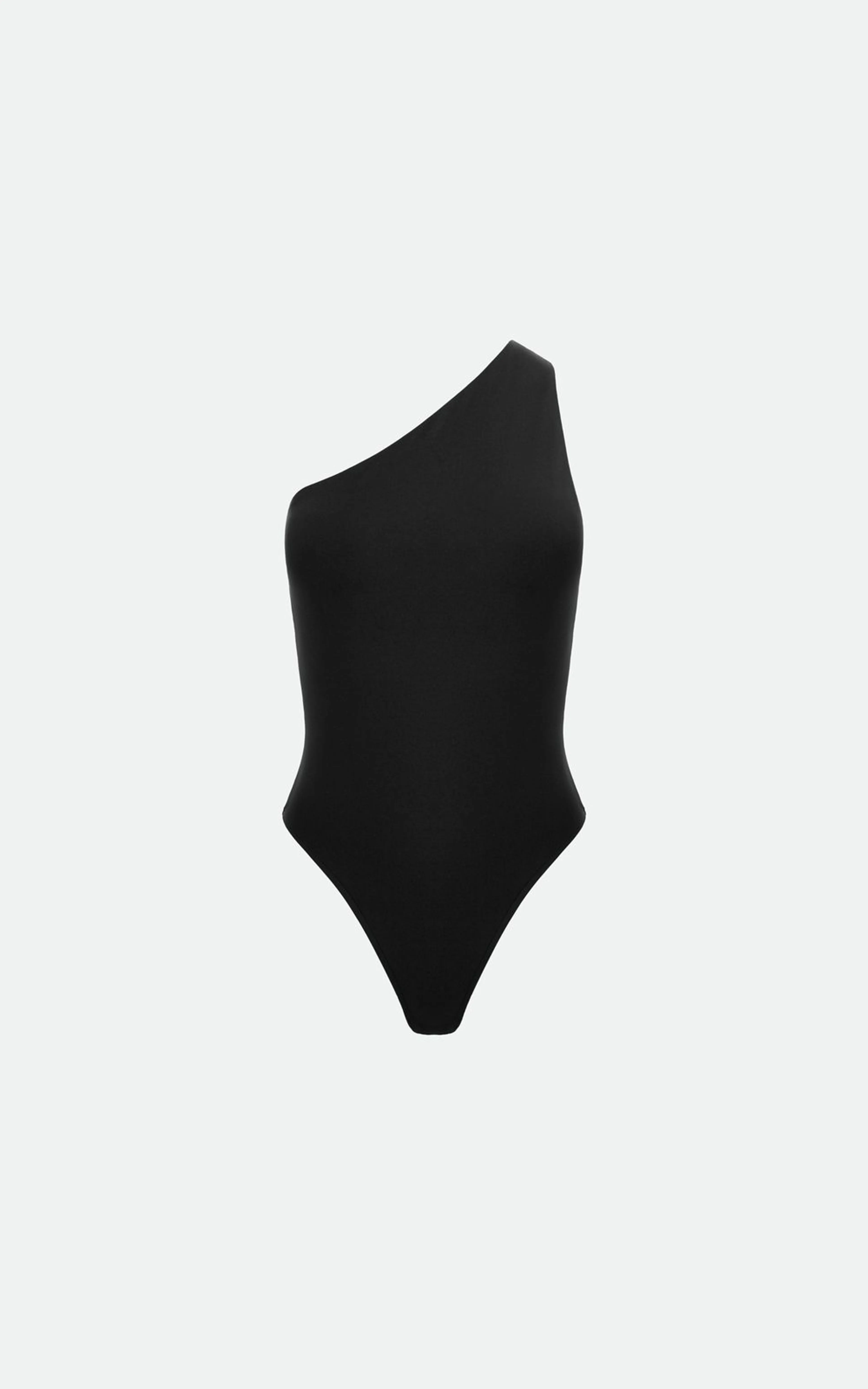 Body na jedno ramię z odkrytymi plecami