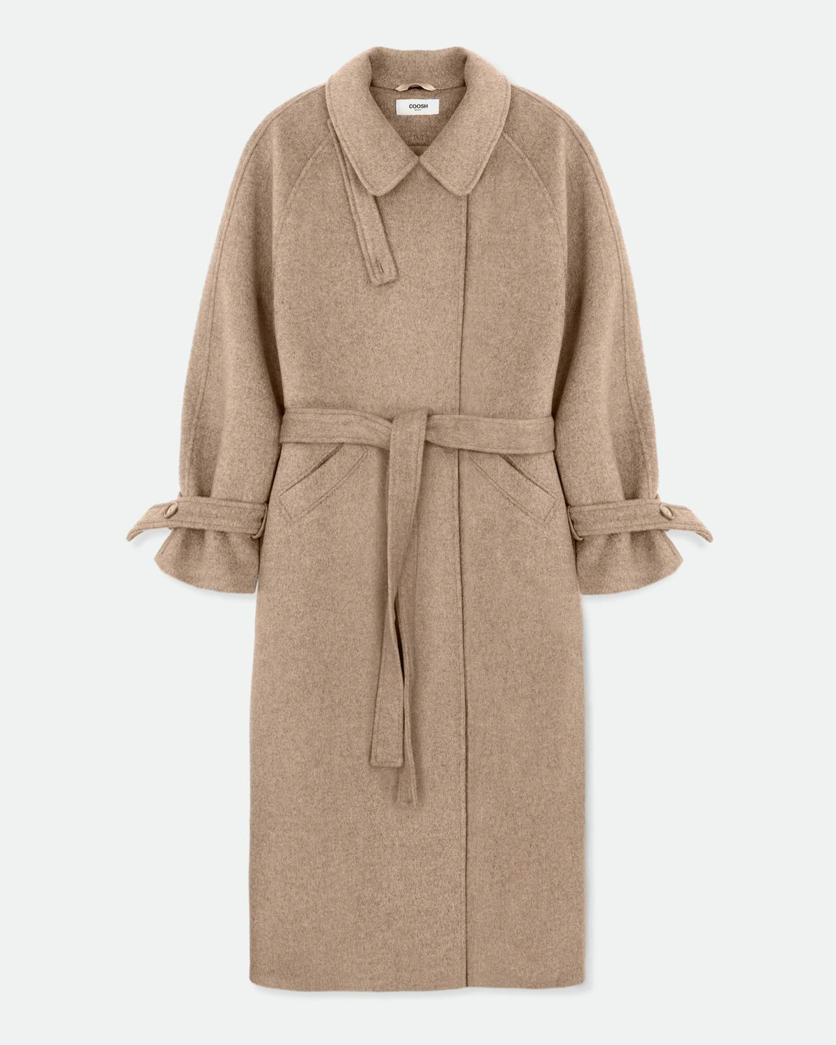 Wool Coat MARGOT with Tie Belt