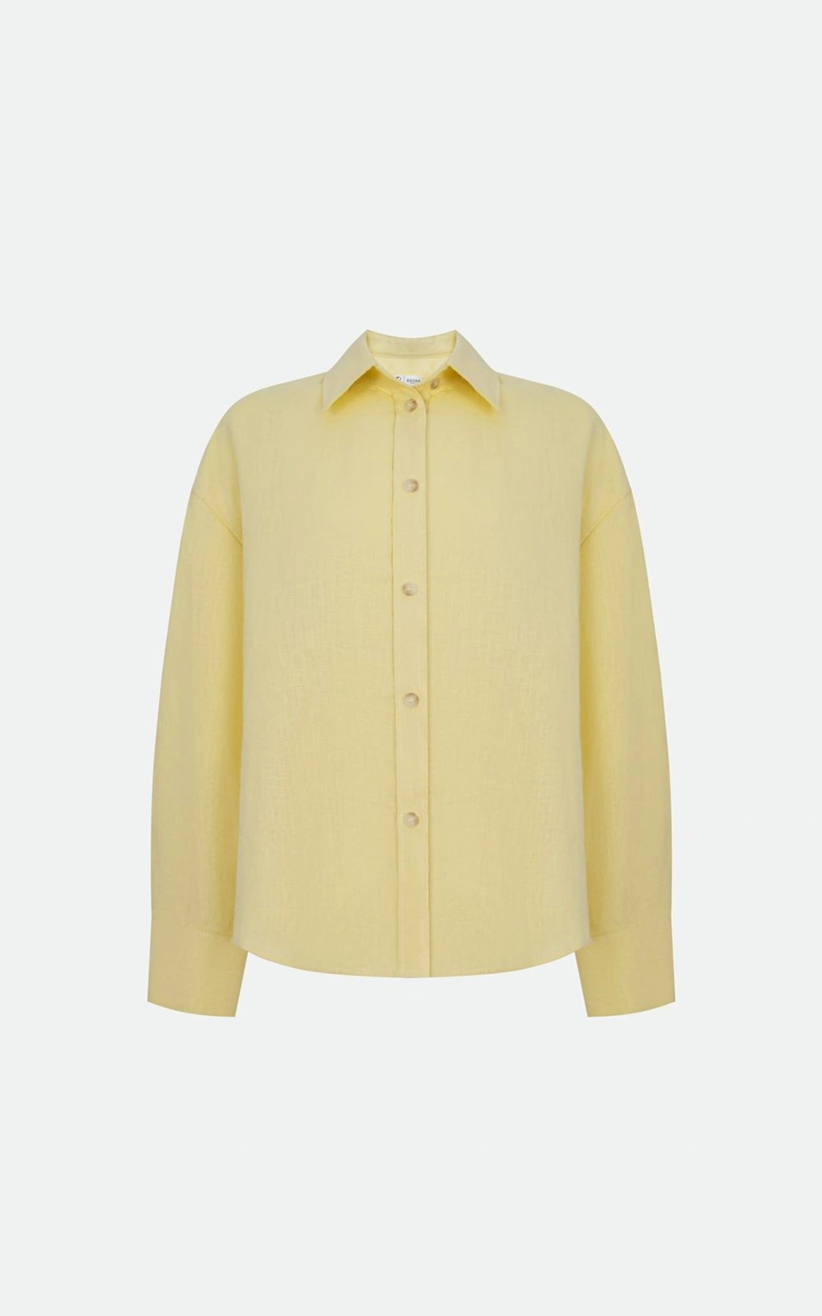 Linen Shirt with Accent Button Back