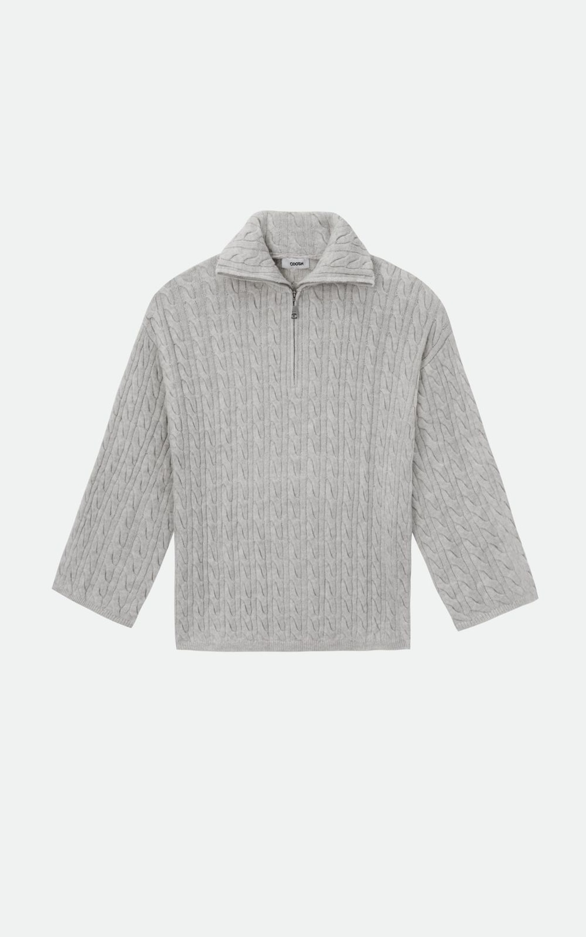 Sweter INGRID wełniany z zamkiem błyskawicznym