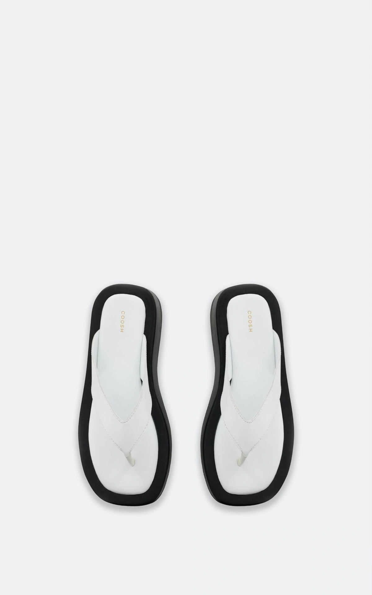 High Sole Leather Sliders SOLENNE
