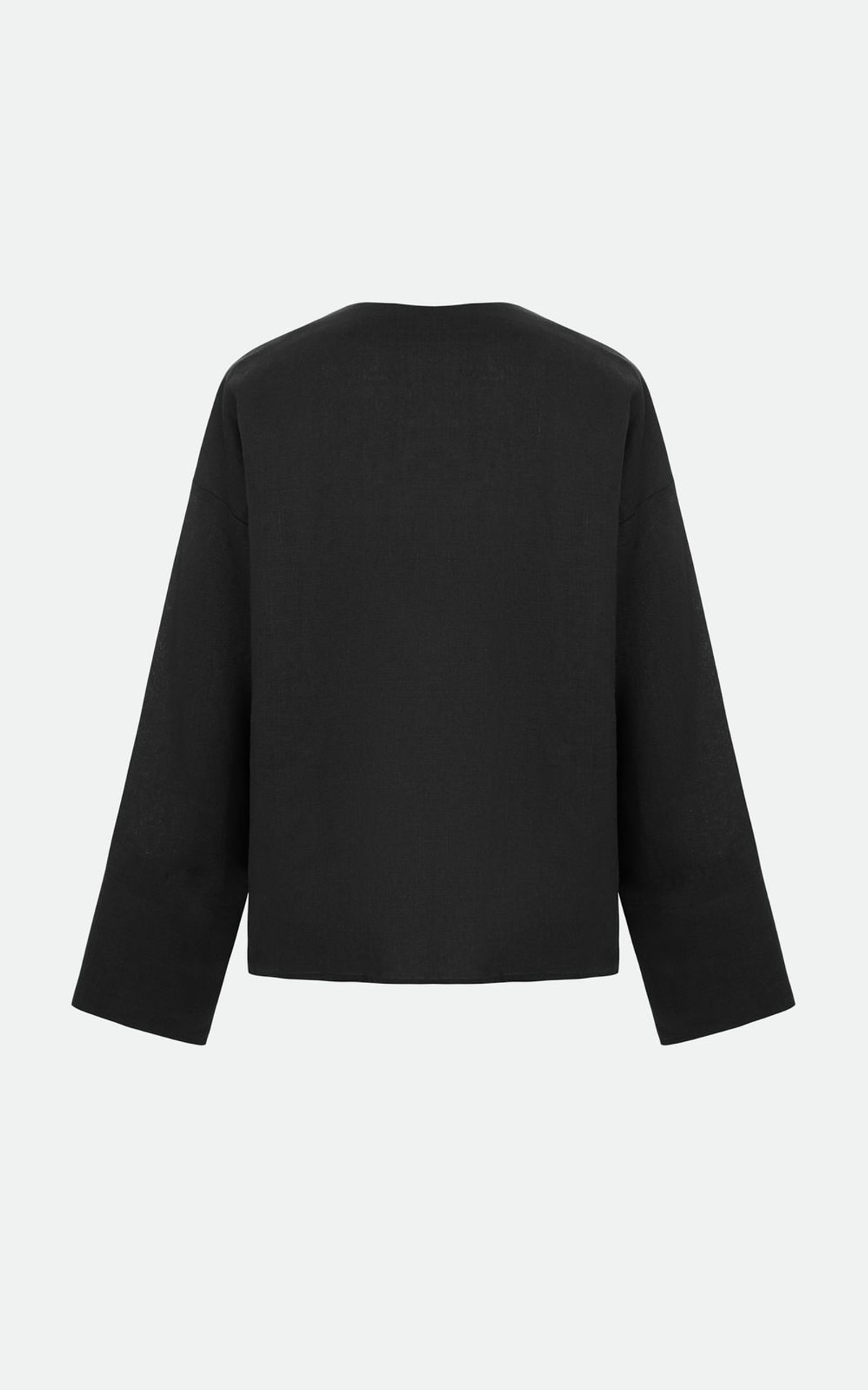 Linen Tie-Front Shirt