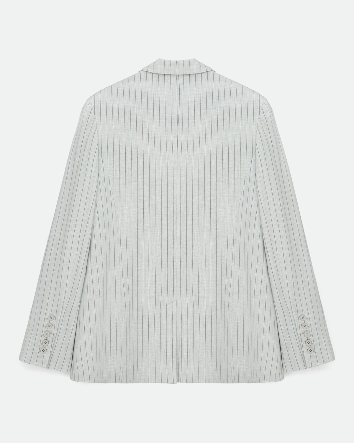 Striped Transformer Blazer with Chest Pocket