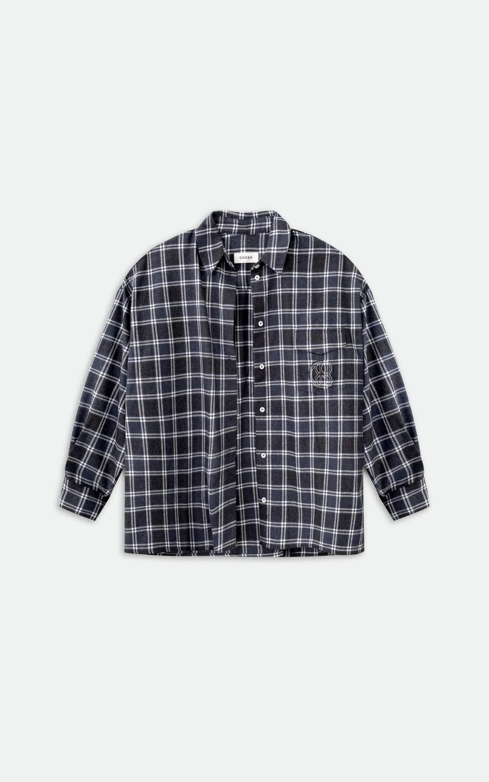Oversized Checkered Shirt - Blue | COOSH