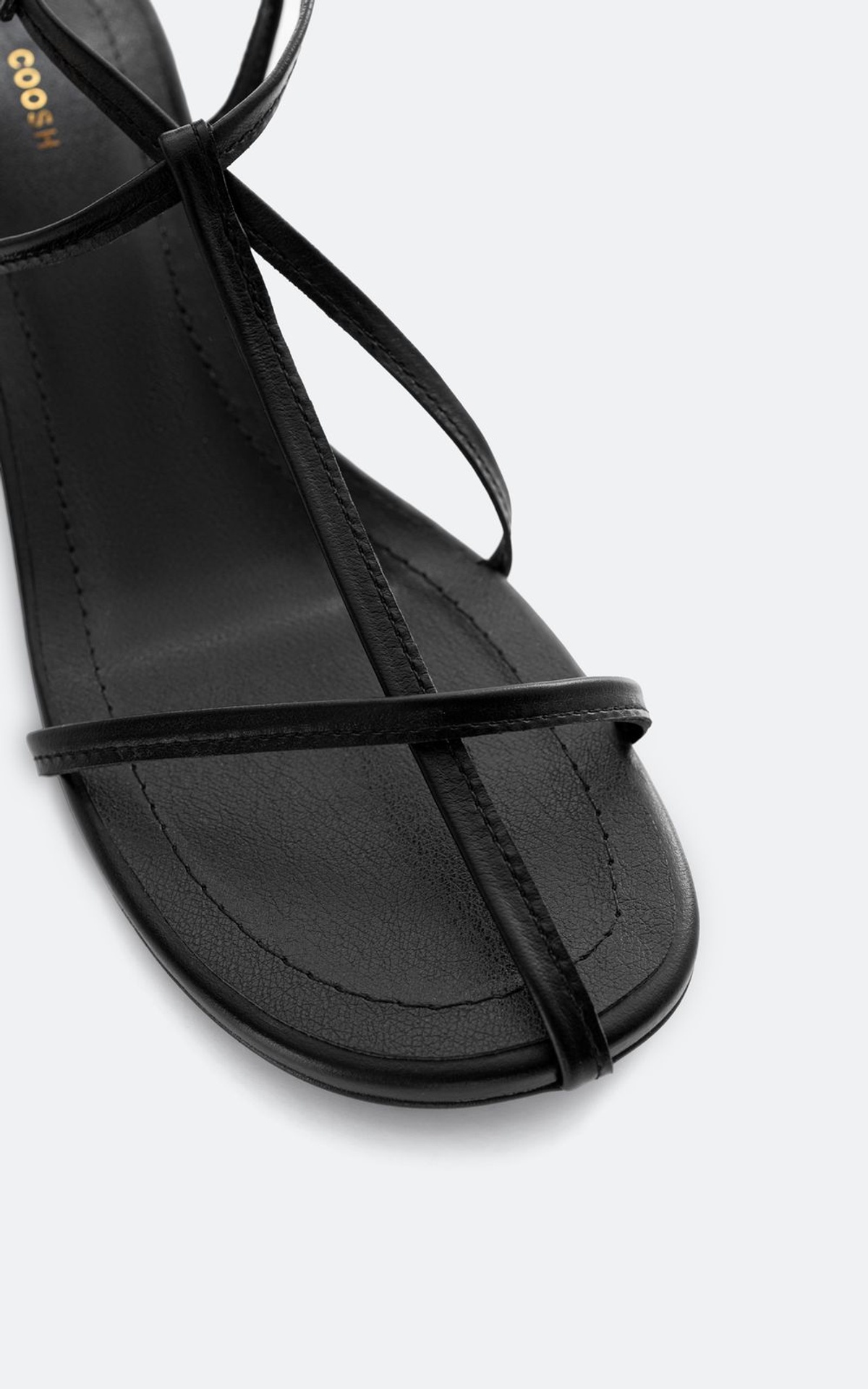 Leather Sandals with Crossed Straps