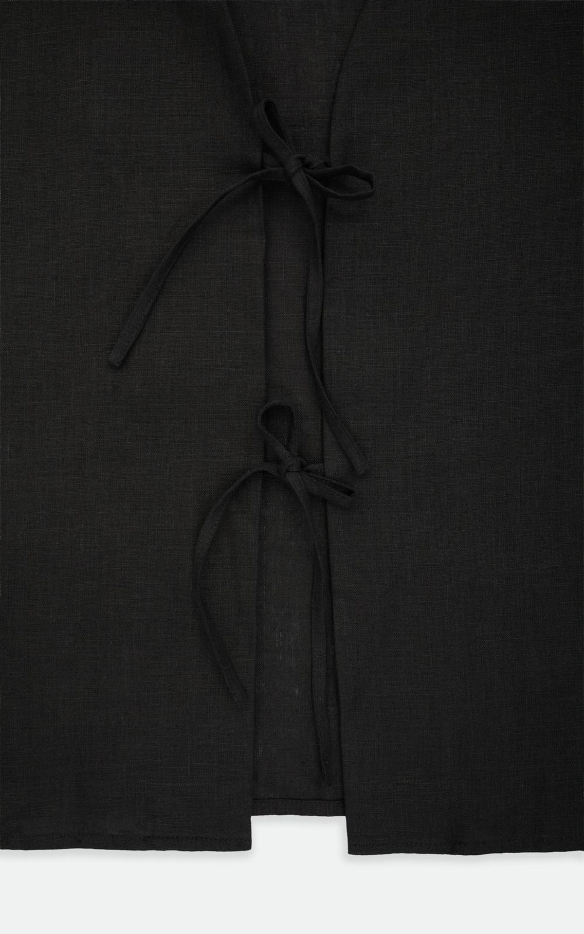 Linen Tie-Front Shirt