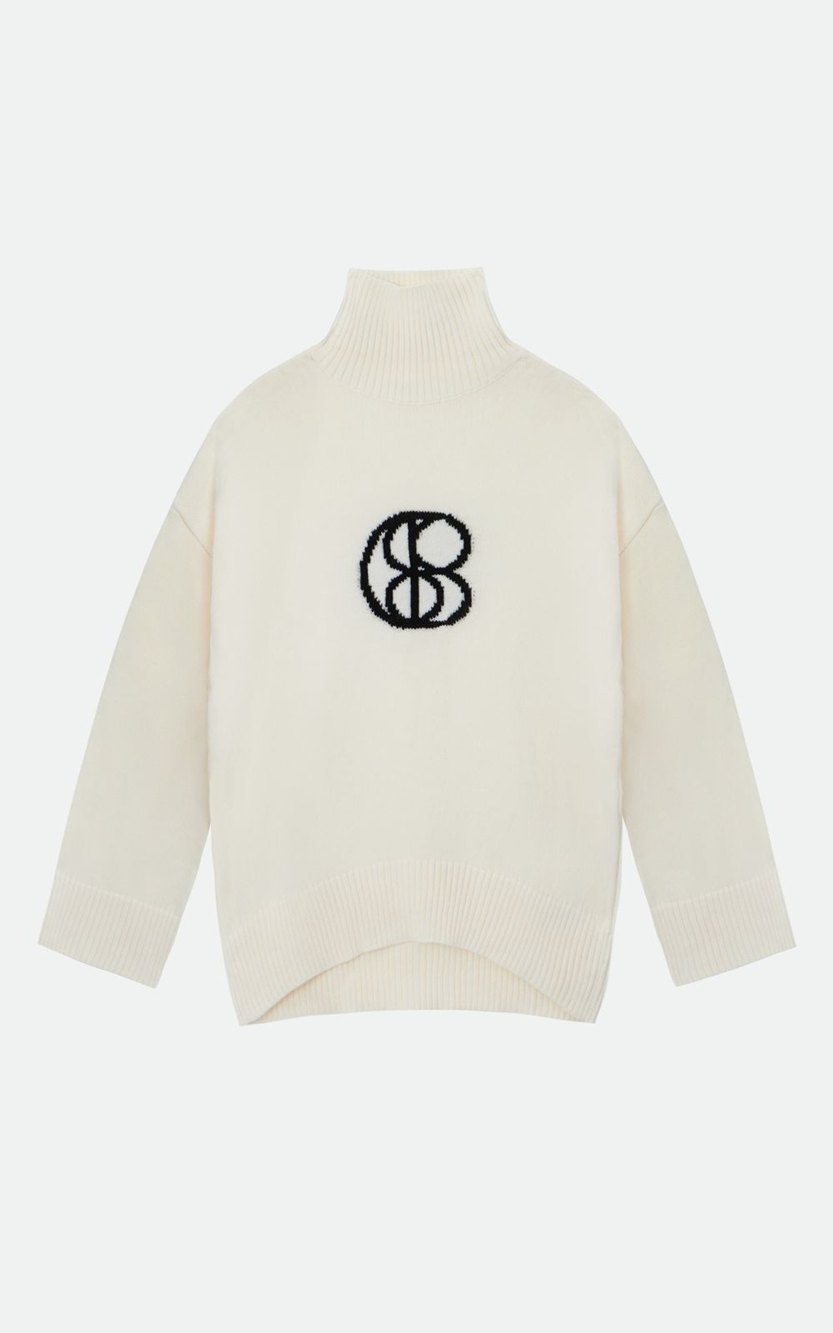 Светр вовняний з коміром-стійкою