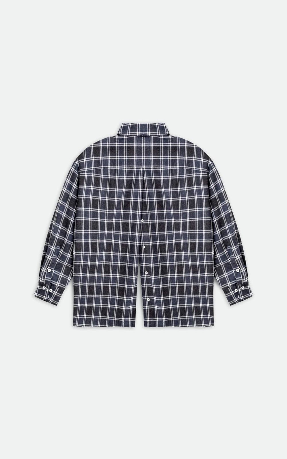 Oversized Checkered Shirt - Blue | COOSH