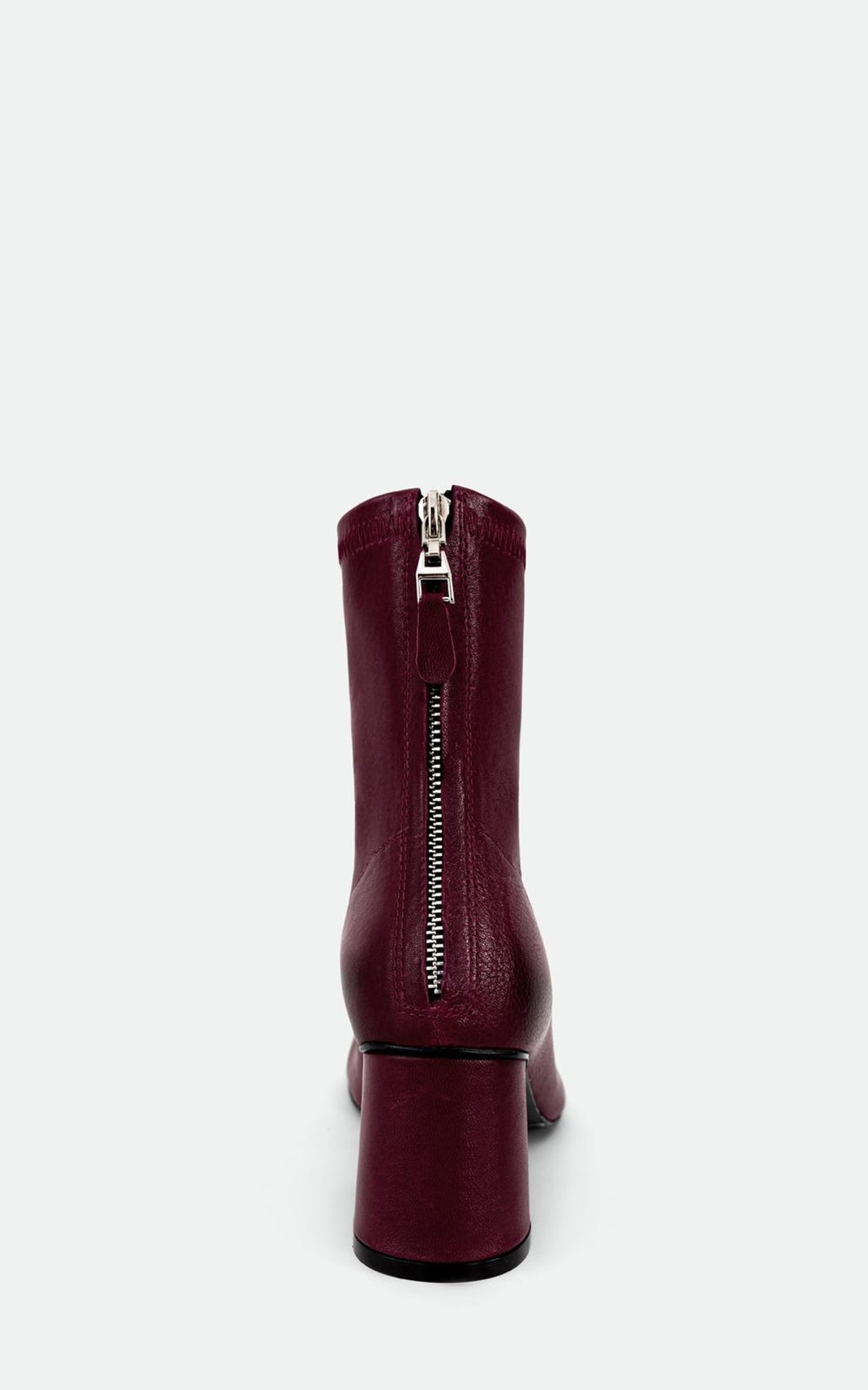 STELLA Leather Ankle Boots on Block Heel
