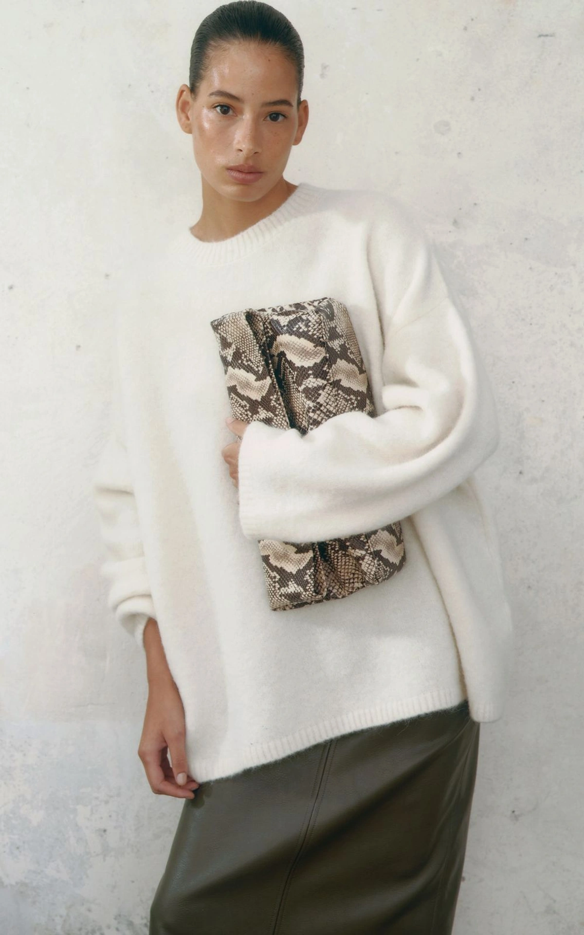 Sweter oversize BAY z wełny alpaki
