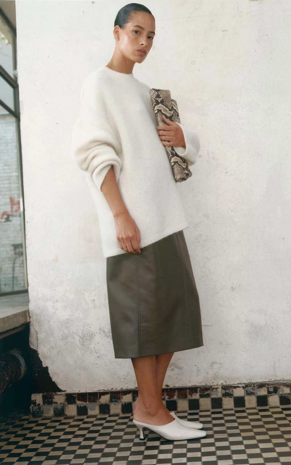 Sweter oversize BAY z wełny alpaki