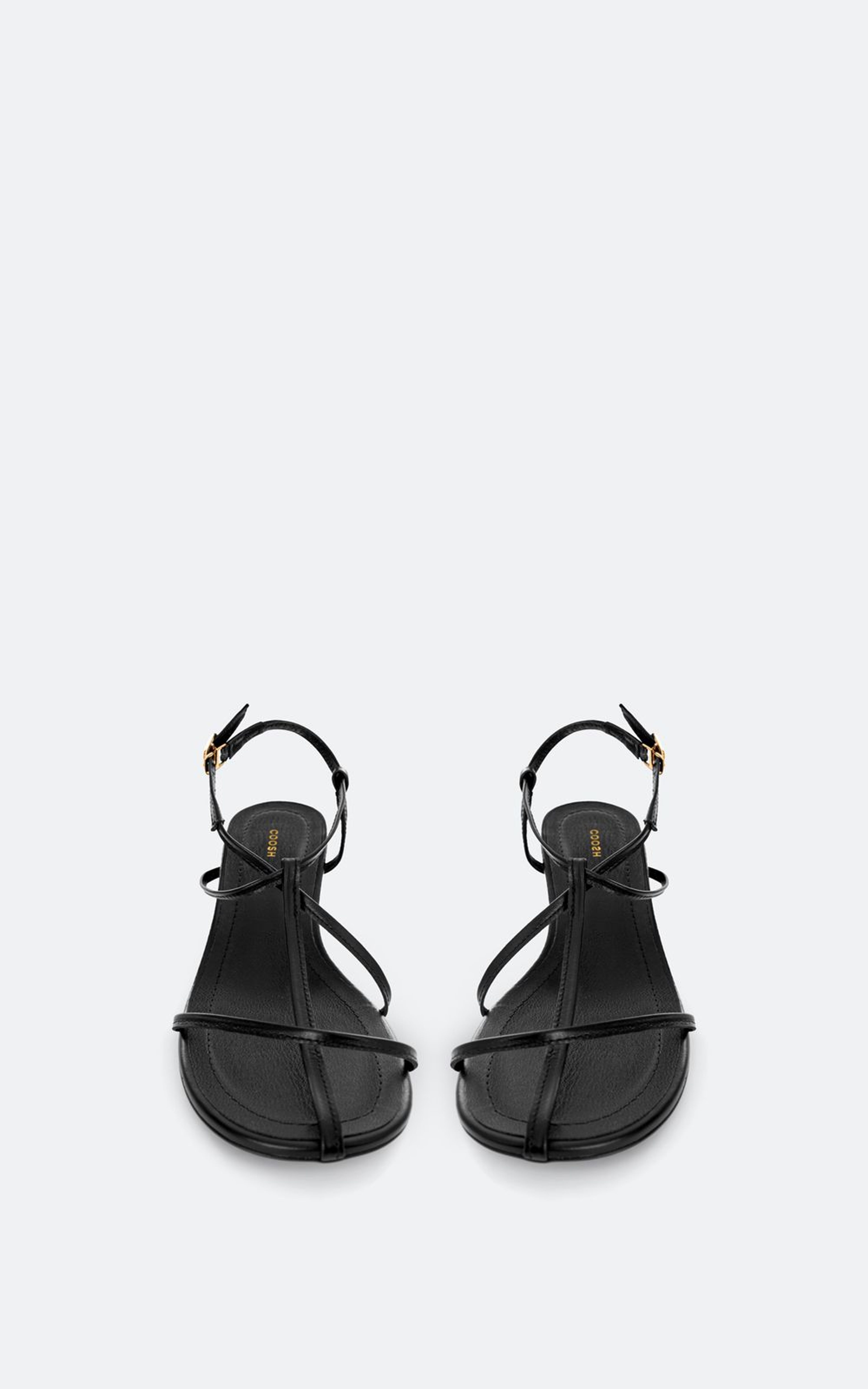 Leather Sandals with Crossed Straps