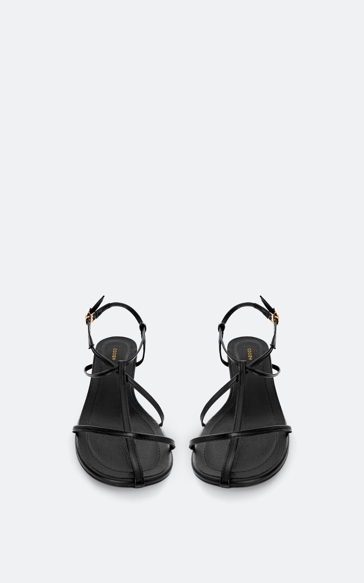 Leather Sandals with Crossed Straps