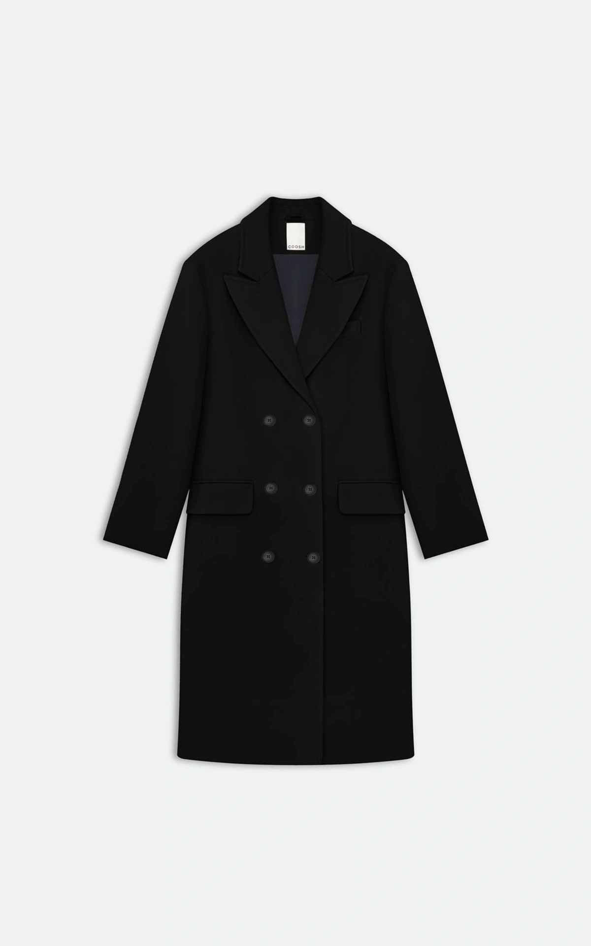 BOYFRIEND’S Coat with Removable Scarf-Cape