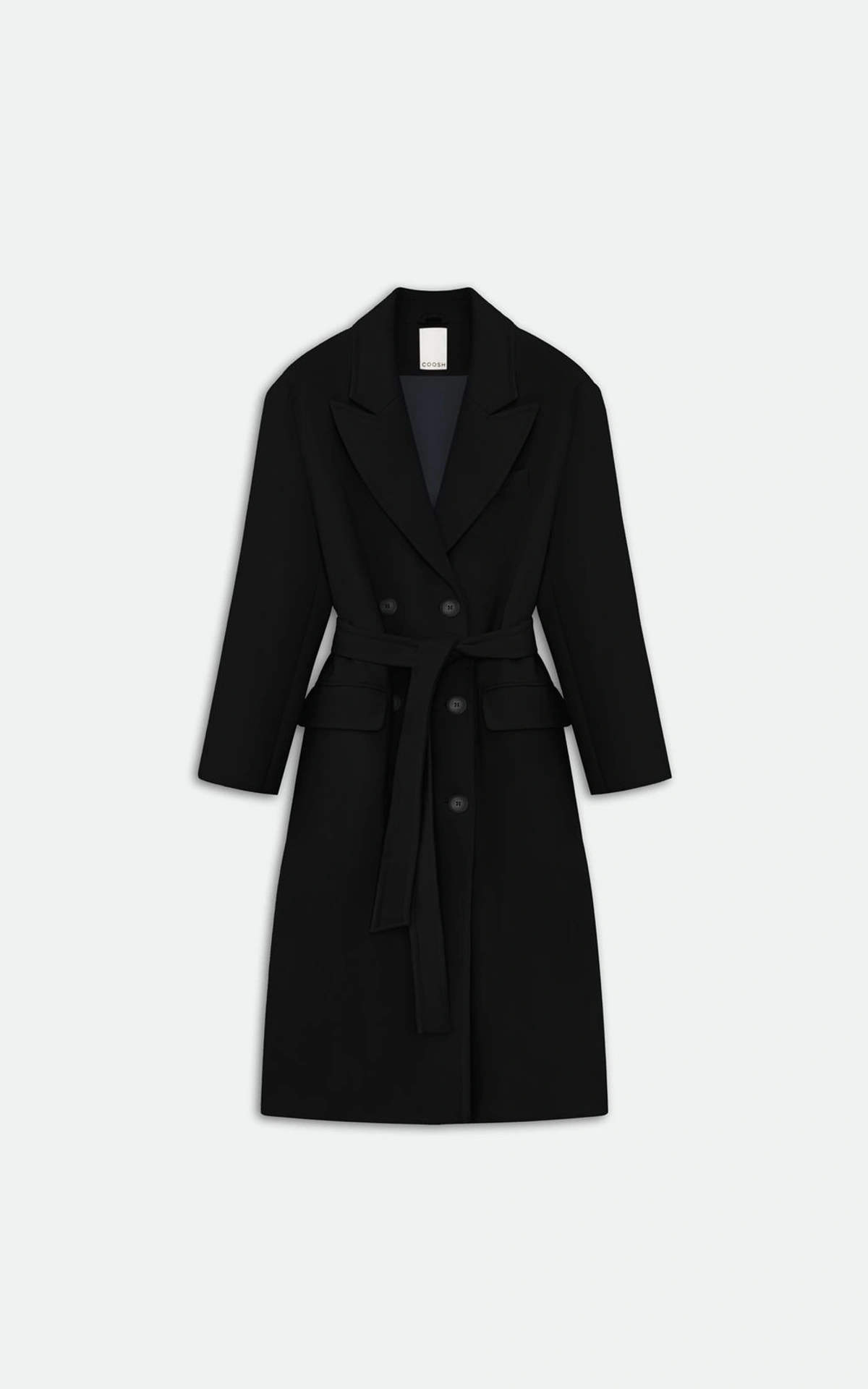 BOYFRIEND’S Coat with Removable Scarf-Cape