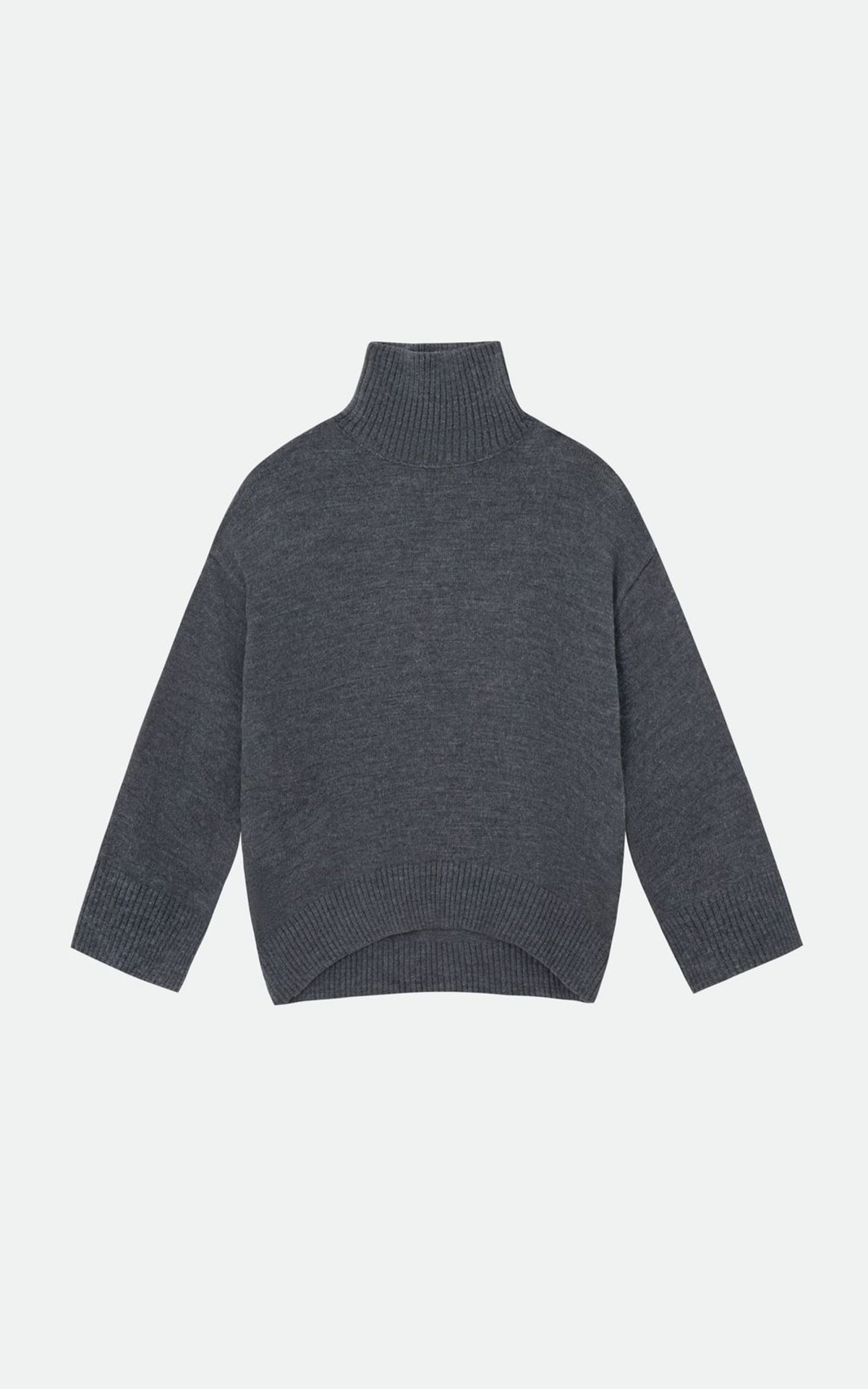 Светр AMI вовняний з коміром-стійкою