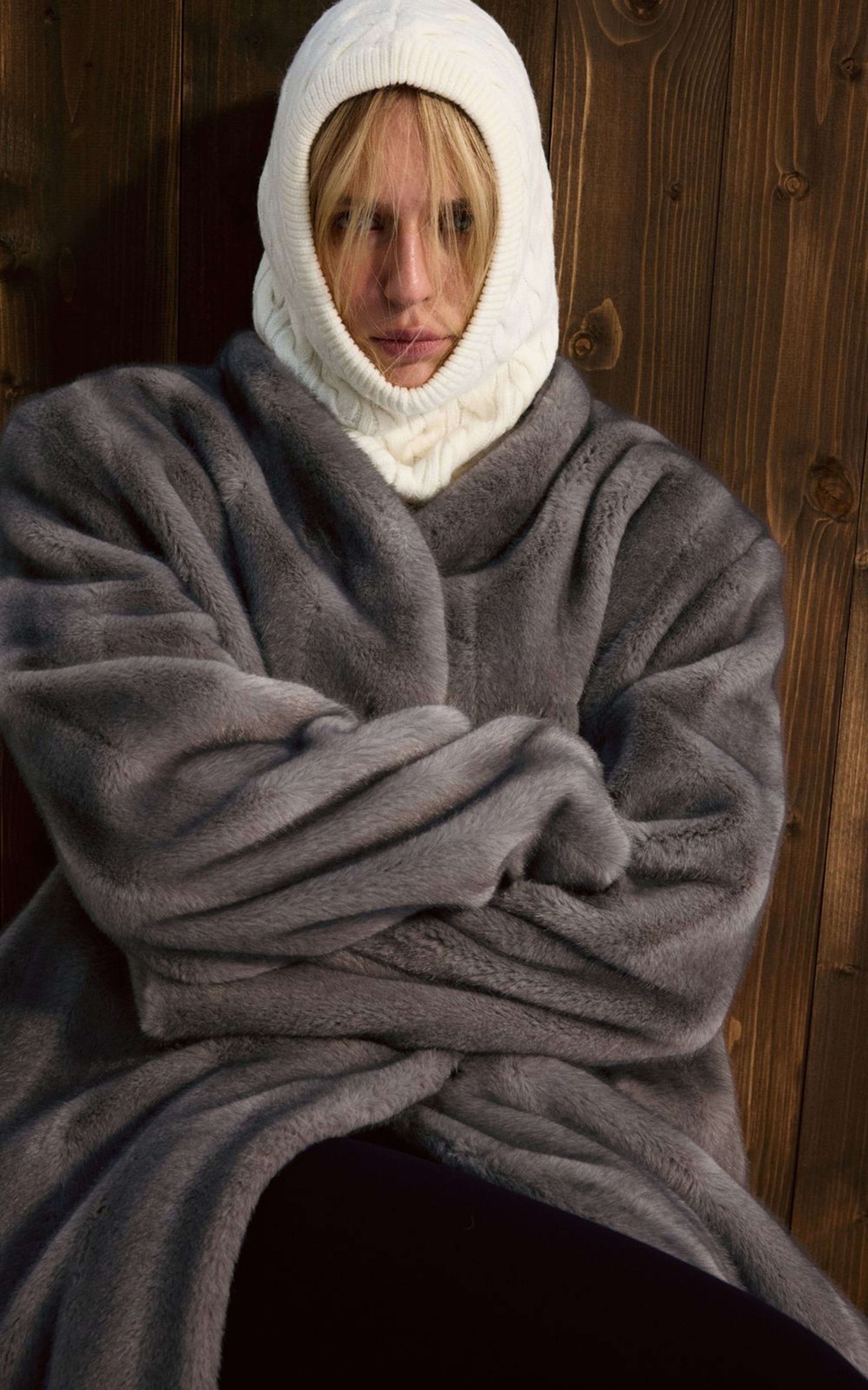 Cable Knit Balaclava