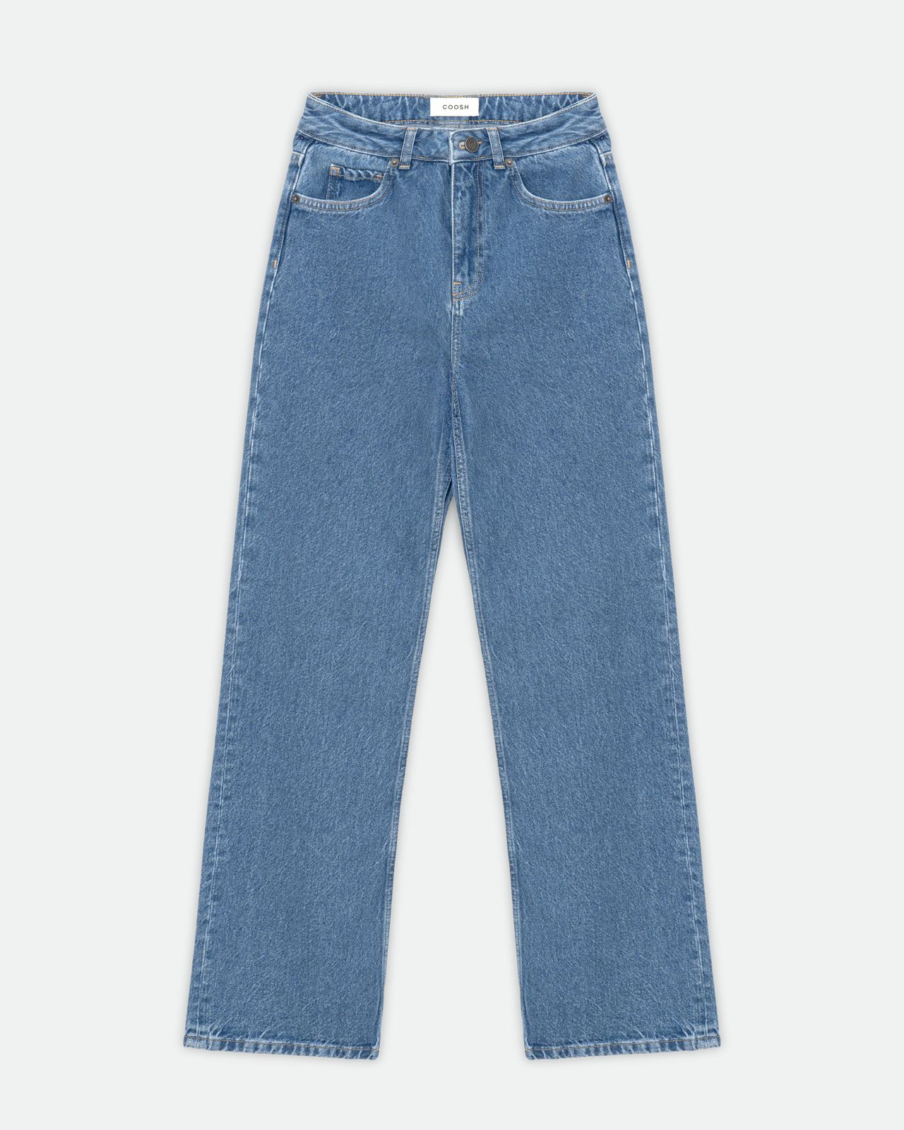 【直営・関税送料込】Straight-cut jeans Kaas Ultra High Rise Belted Paperbag Straight Leg Jeans