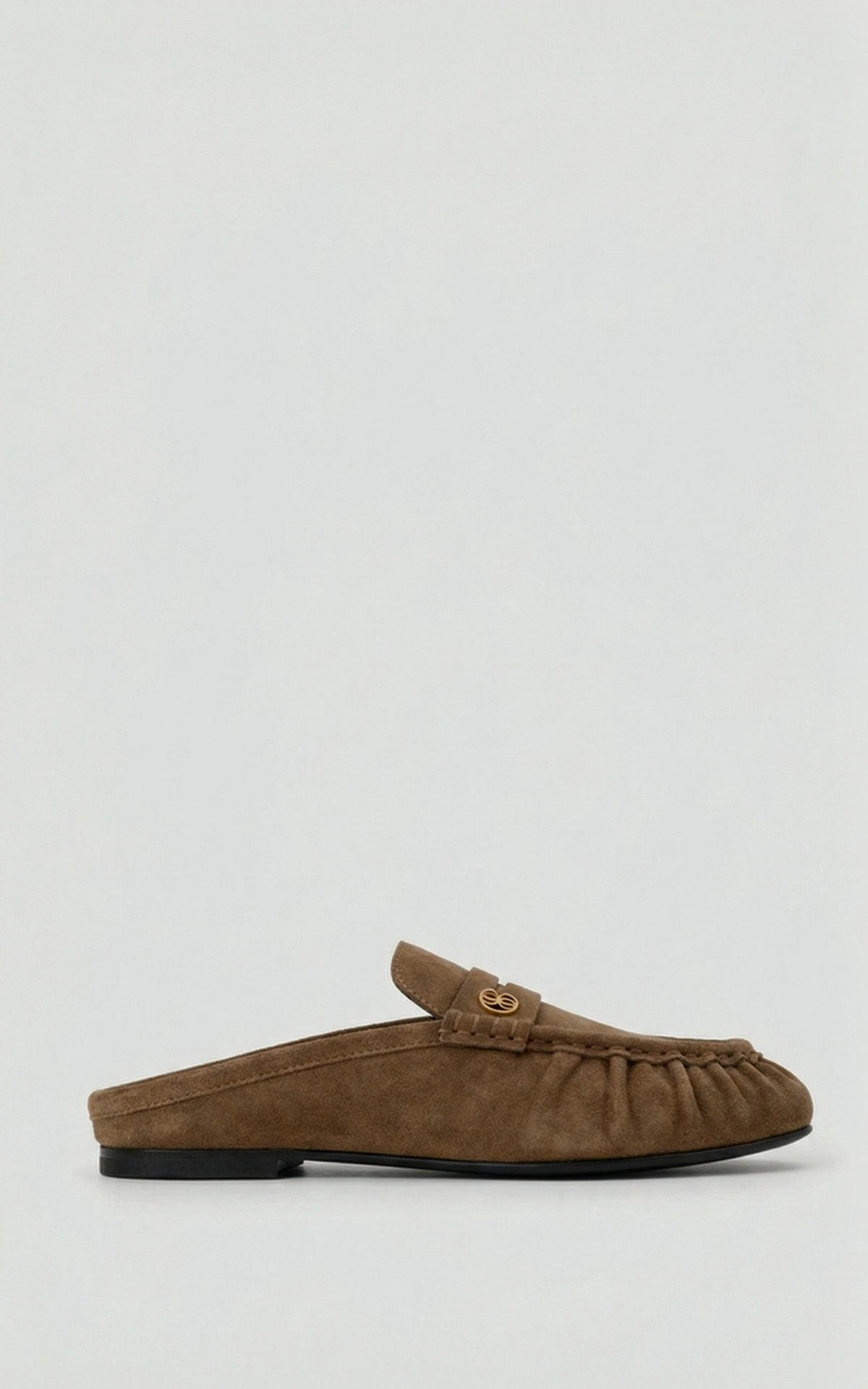Suede Mule Loafers