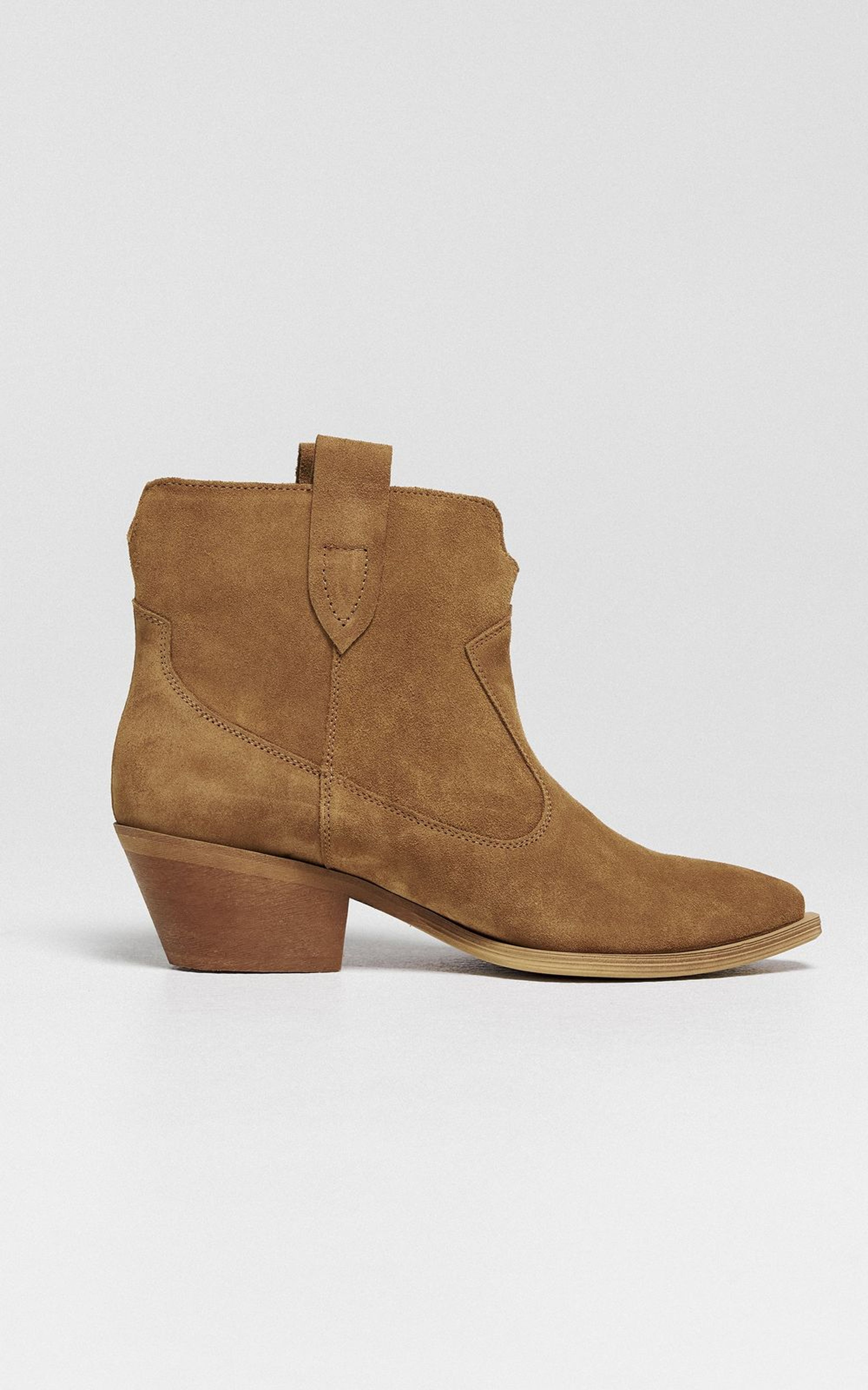 Short Suede Cowboy Boots