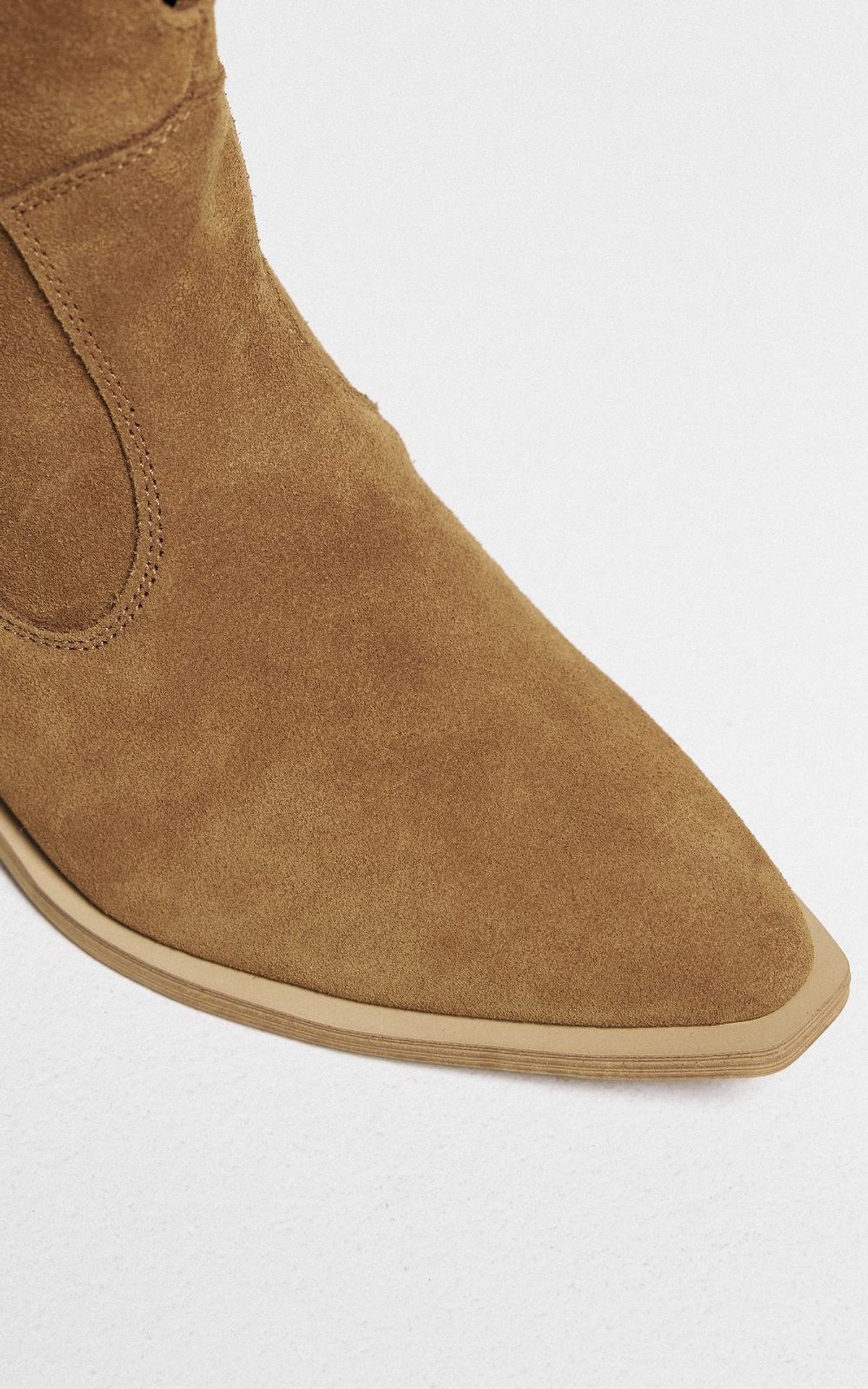 Short Suede Cowboy Boots