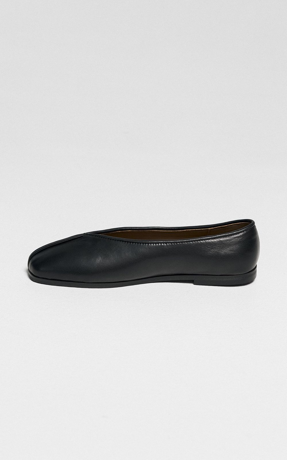 Square Toe Ballet Flats CALLA - Black | COOSH
