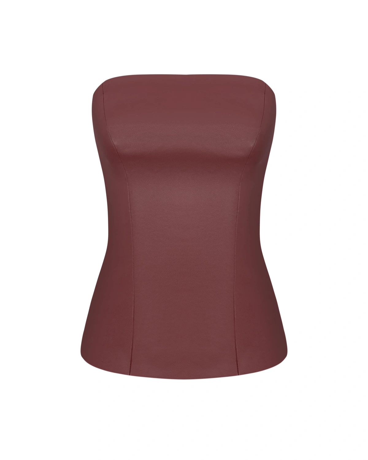 Faux Leather Corset