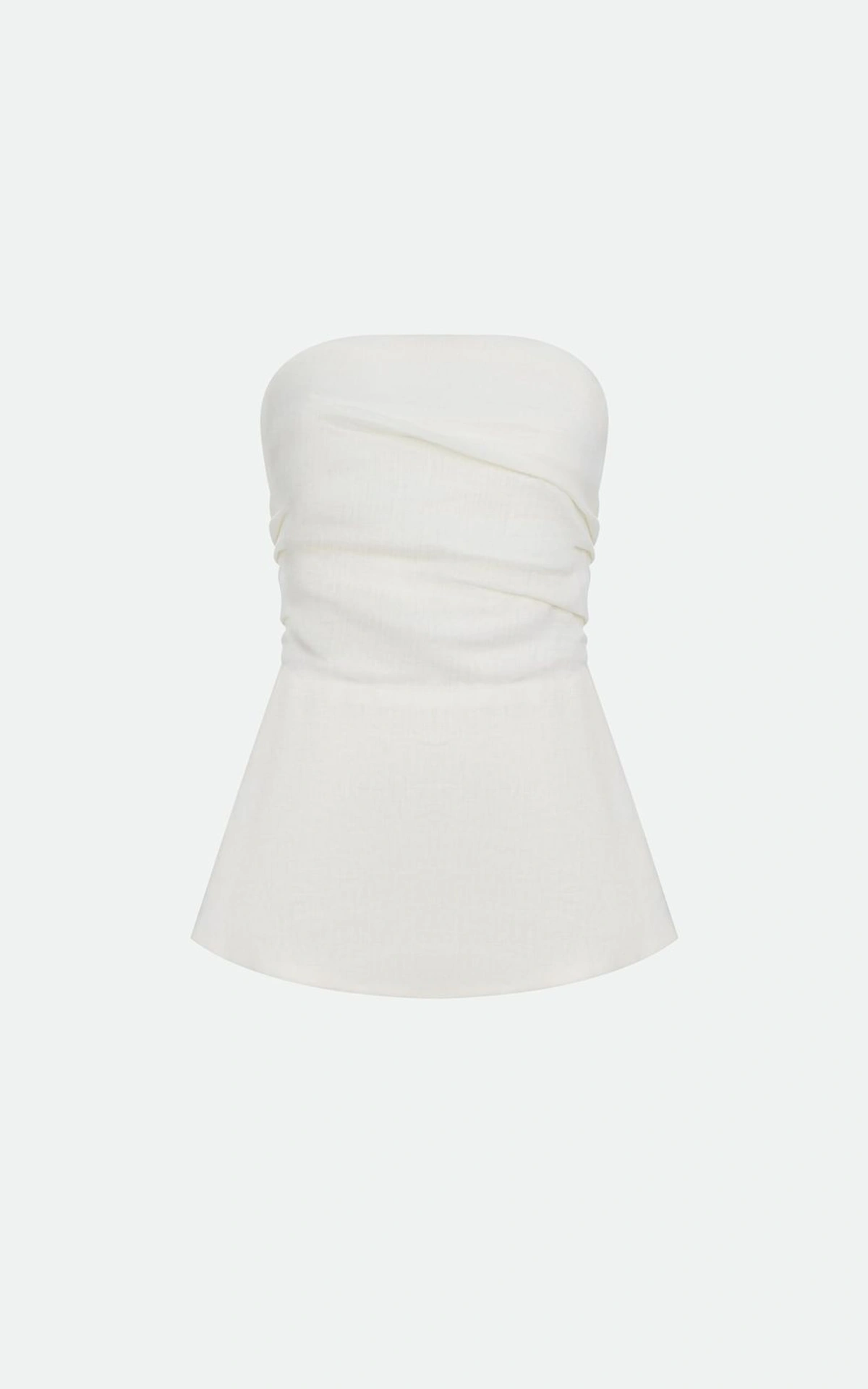 Drapowany Top Bandeau z Konopi