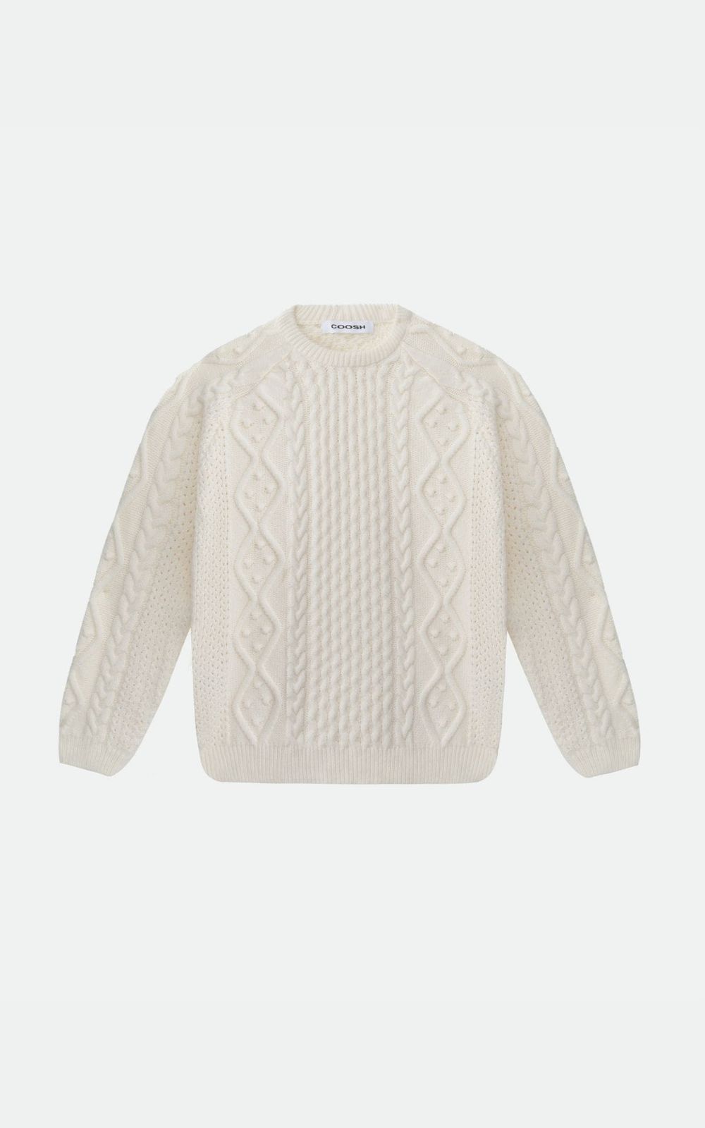Boucle Vintage-Style Set with Fringe - Milky | COOSH