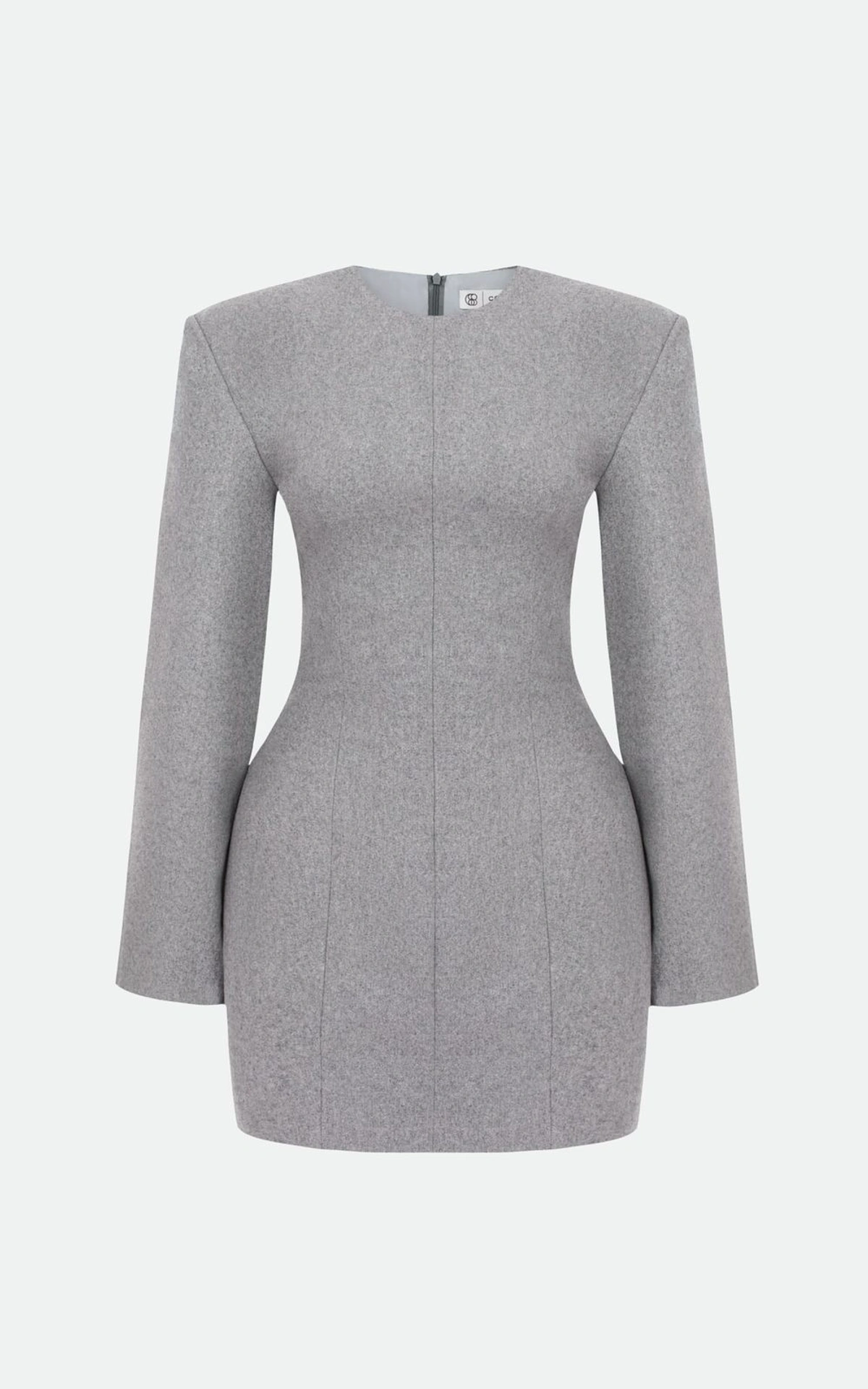 RENEE Fitted Mini Dress with Shoulder Pads