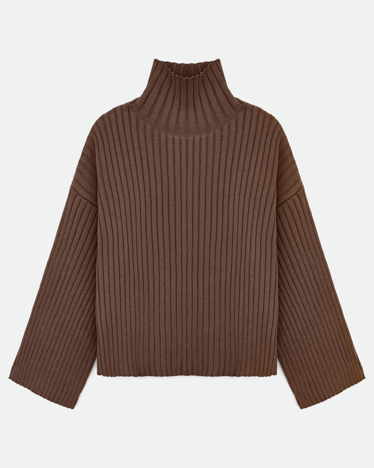 Knitted Matching Set with Sweater and Mini Skirt