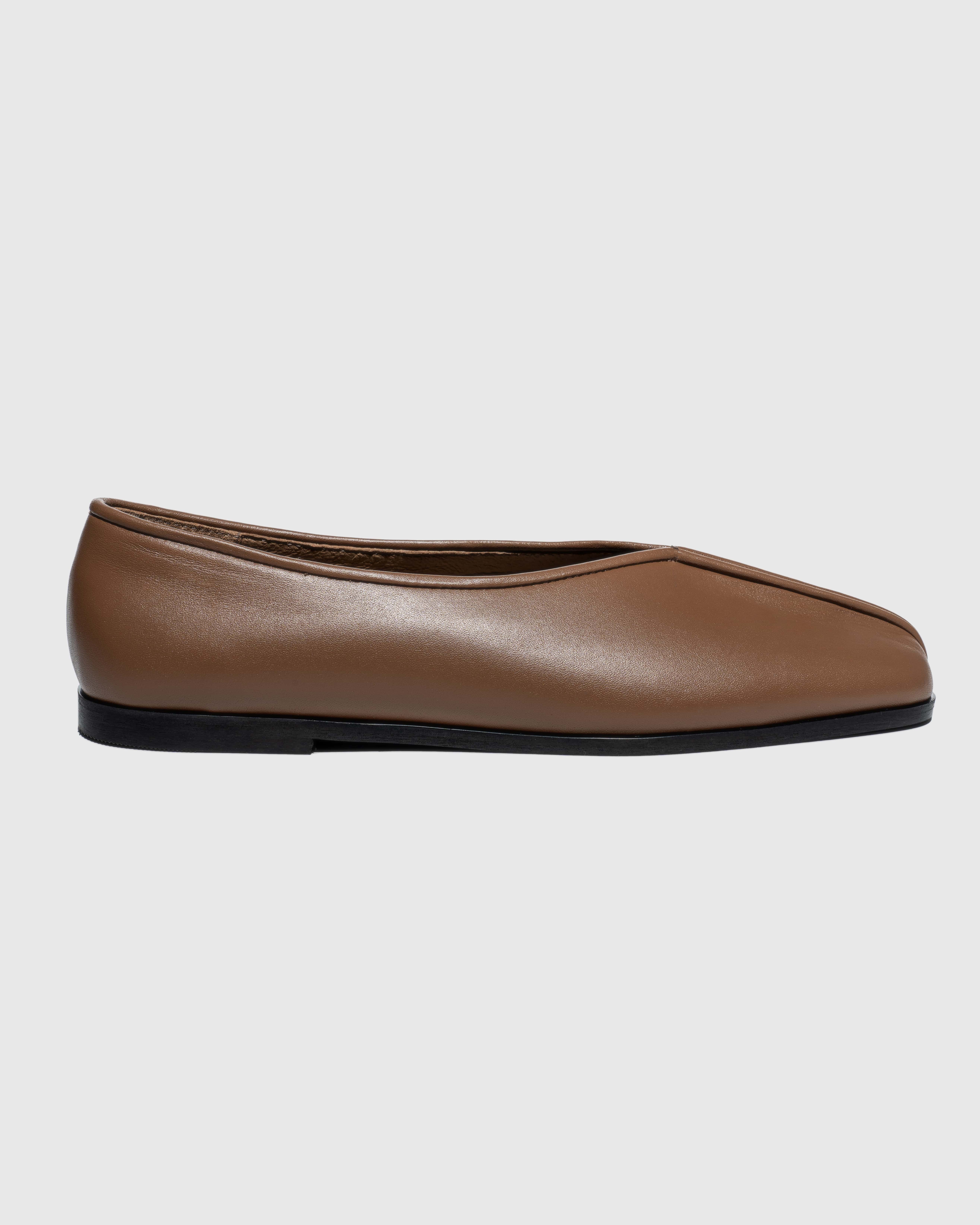 Square Toe Ballet Flats CALLA - Brown | COOSH