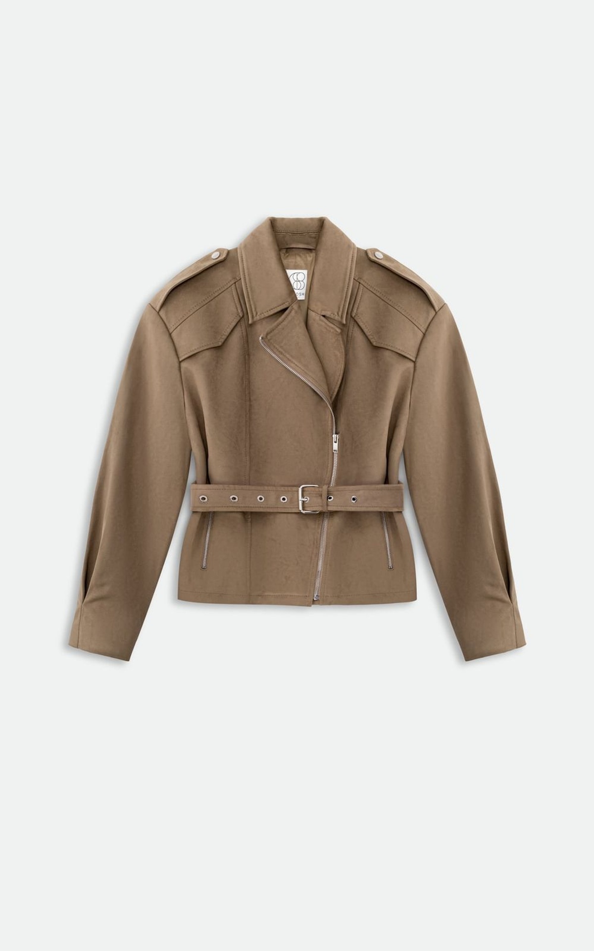CAIRE Suede Biker Jacket