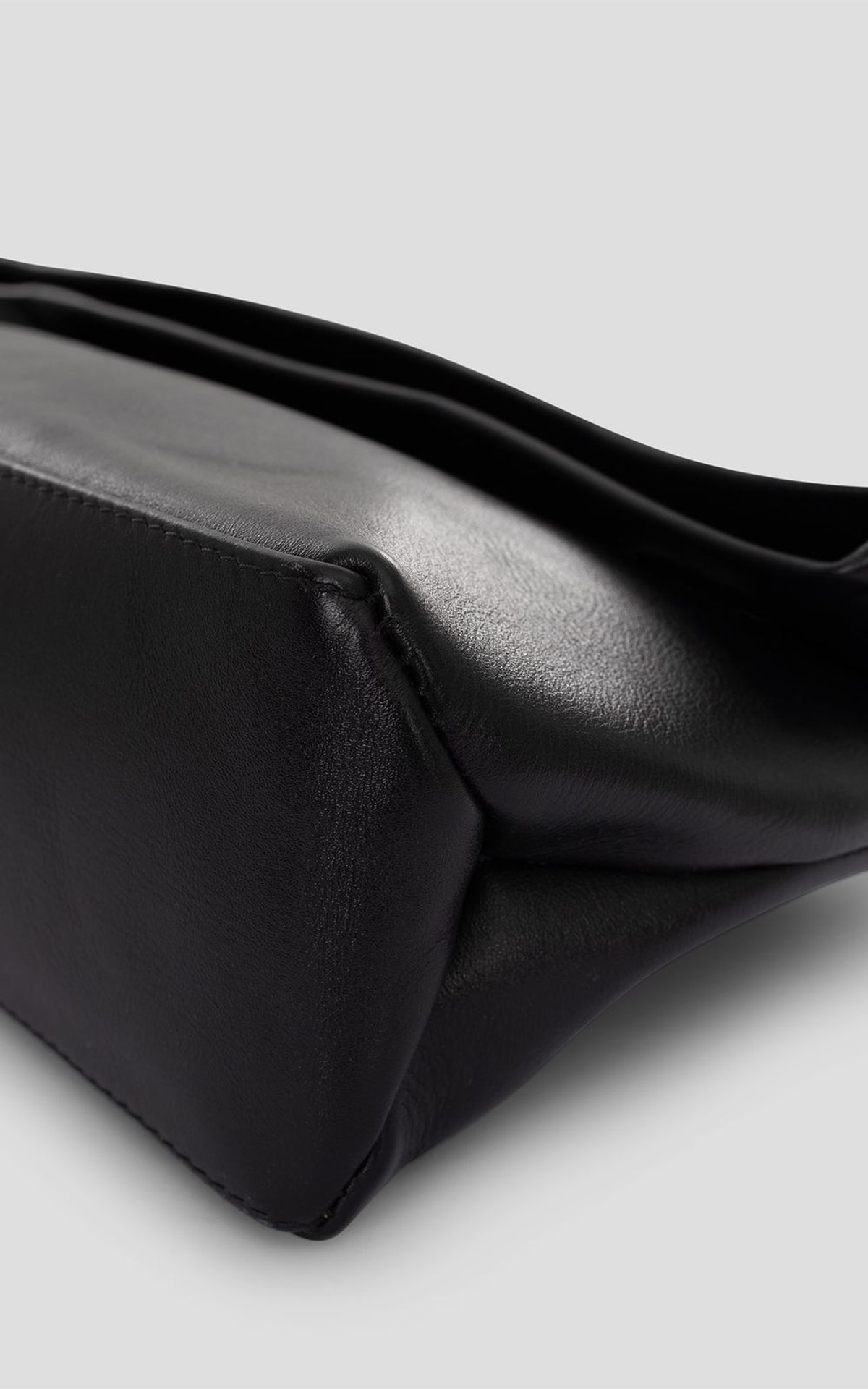 Kopertówka skórzana origami GIA Czarny