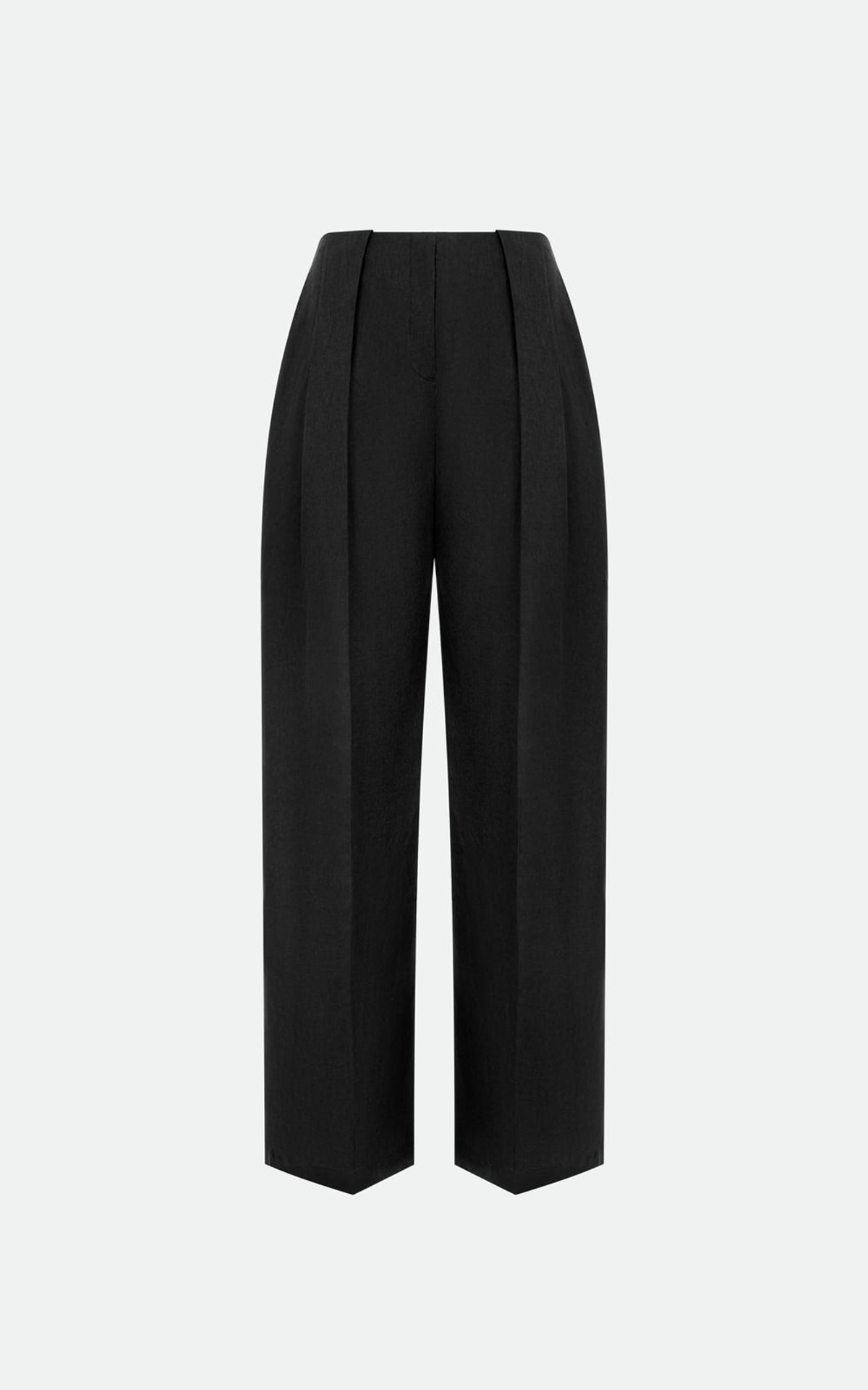 Organic Hemp Mid Rise Palazzo Pants Black